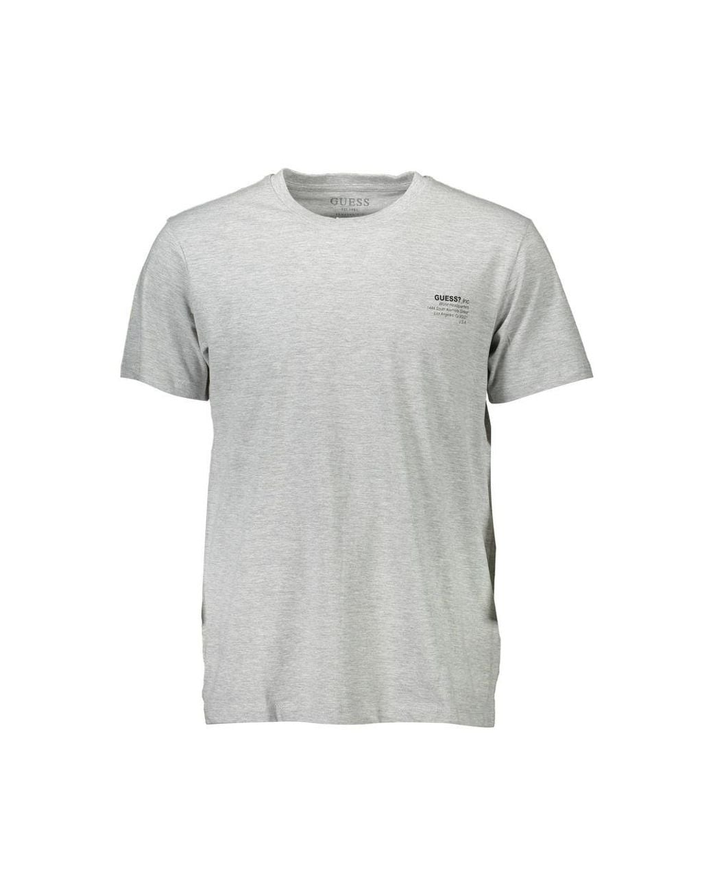 Guess Gray Cotton T-Shirt for men