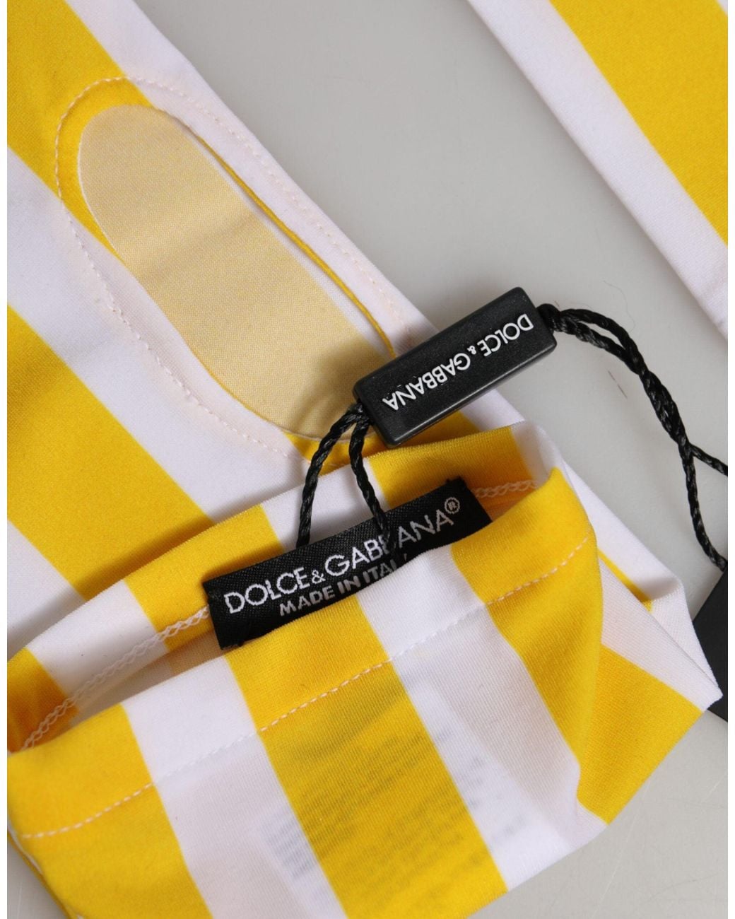 Dolce & Gabbana Yellow Nylon Fingerless Wrist Length Gloves 07+Pa