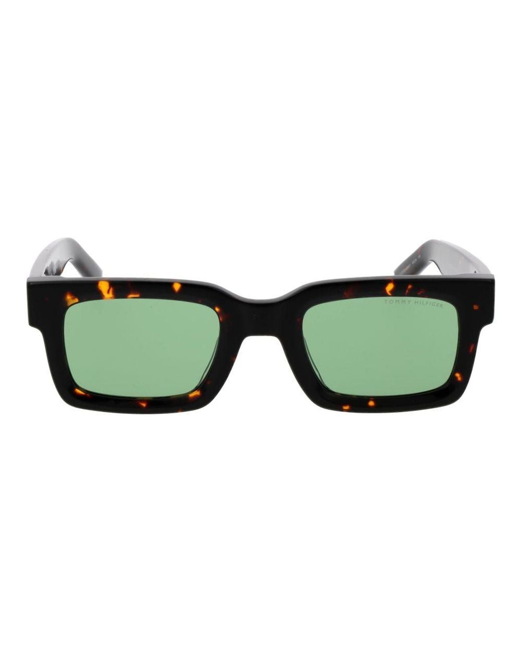 Tommy Hilfiger Green Black Acetate Sunglasses for men