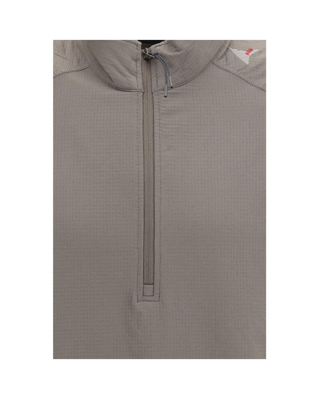 Roa Gray Bicolor Nylon Sweatshirt for men