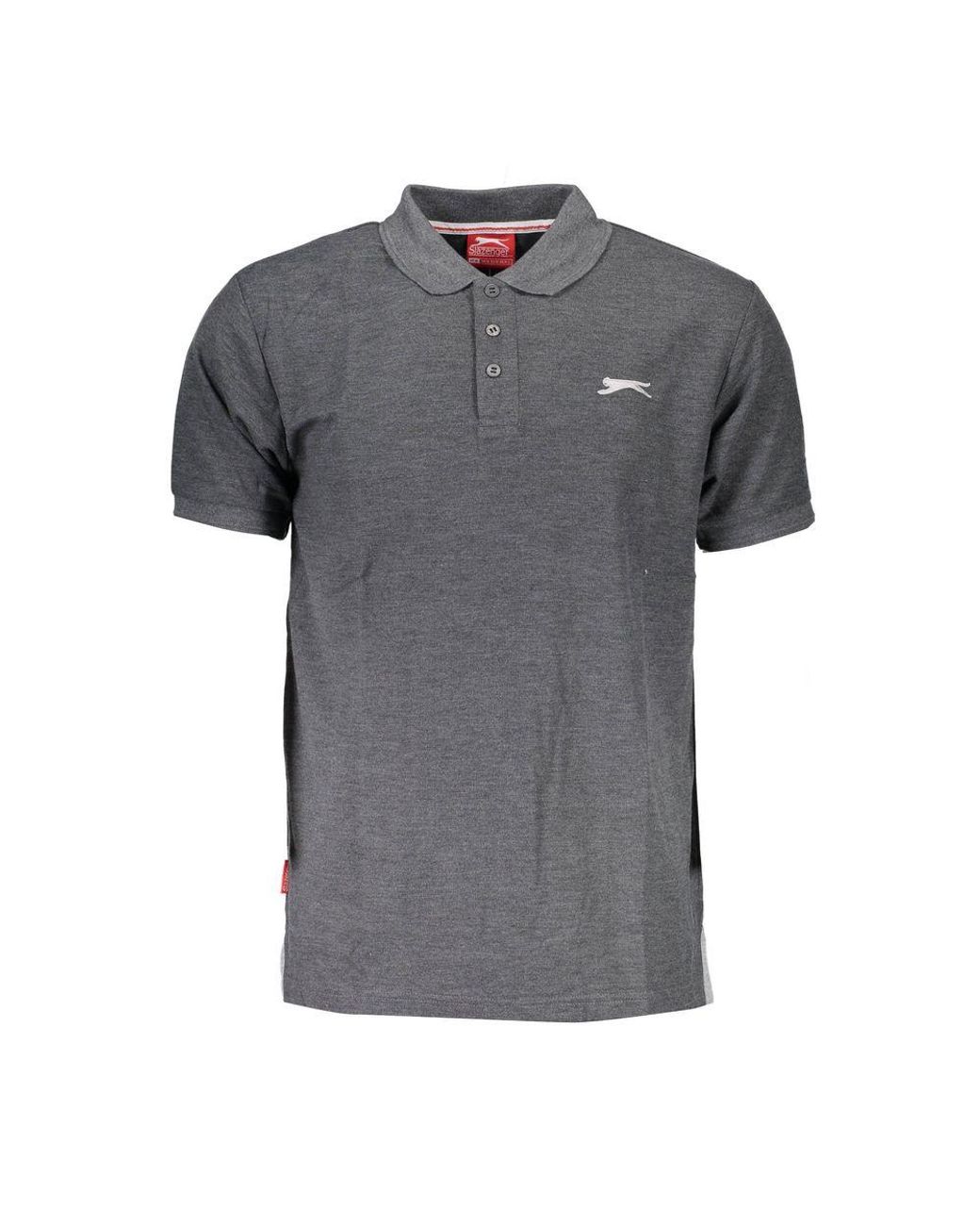 Slazenger 1881 Gray Grigio Polyester Men Polo for men