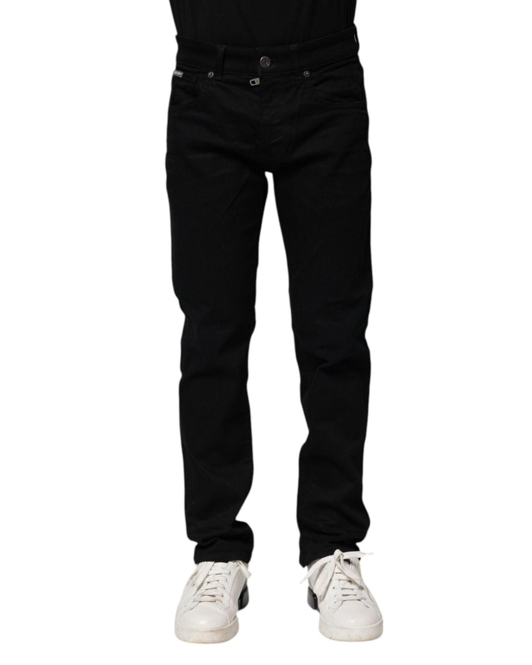 Dolce & Gabbana Black Slim Fit Jeans for men