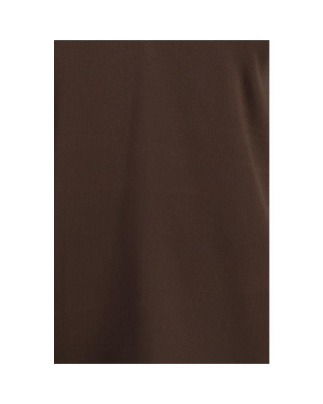 Brunello Cucinelli Brown Silk Sleeveles T
