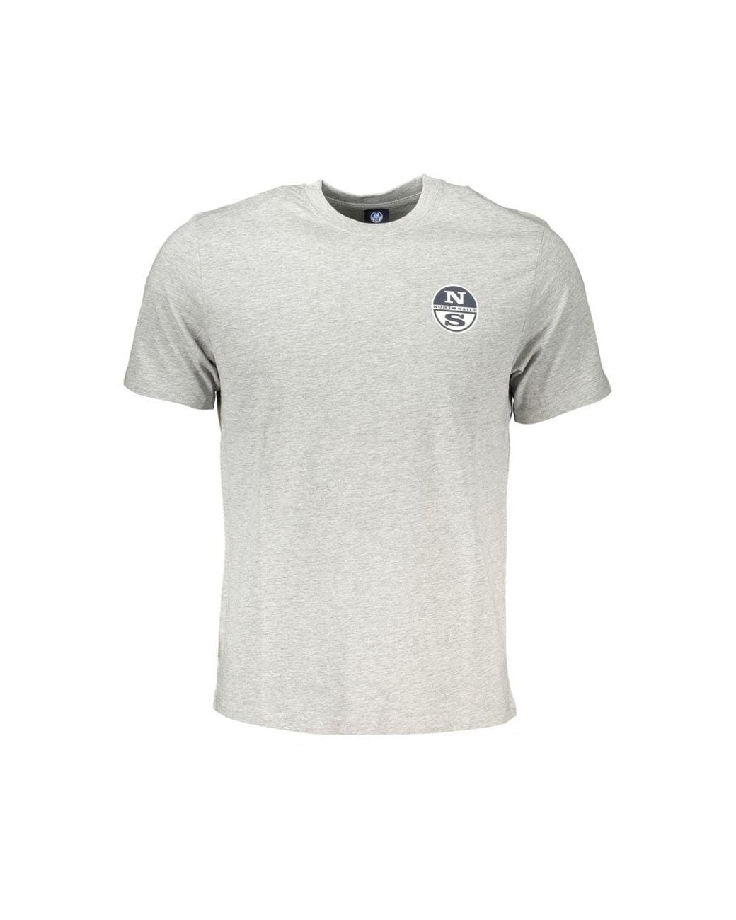 North Sails Gray Grigio Cotton Men's T for men