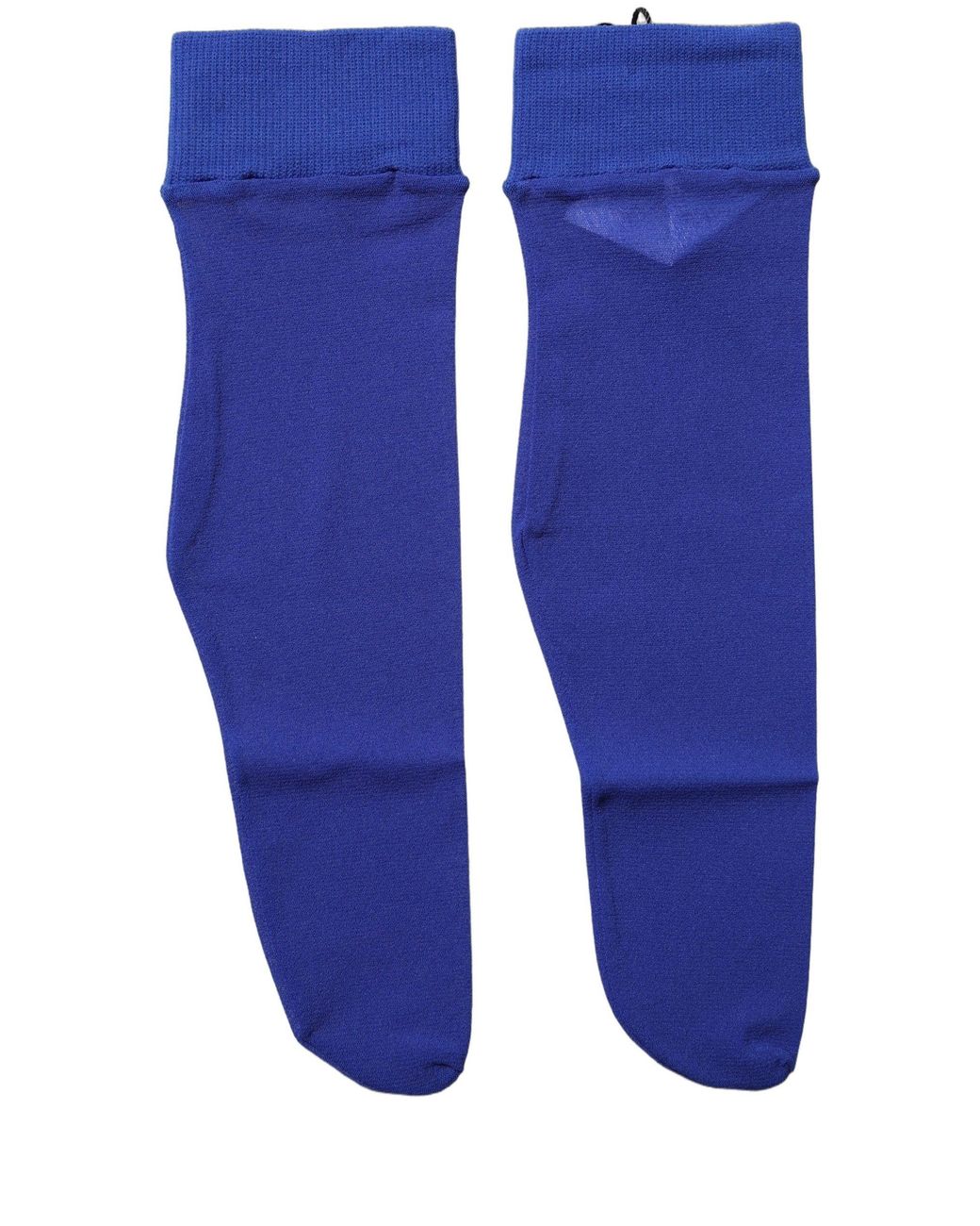 Dolce & Gabbana Royal Blue Mid Calf Sheer Nylon Accessory Socks