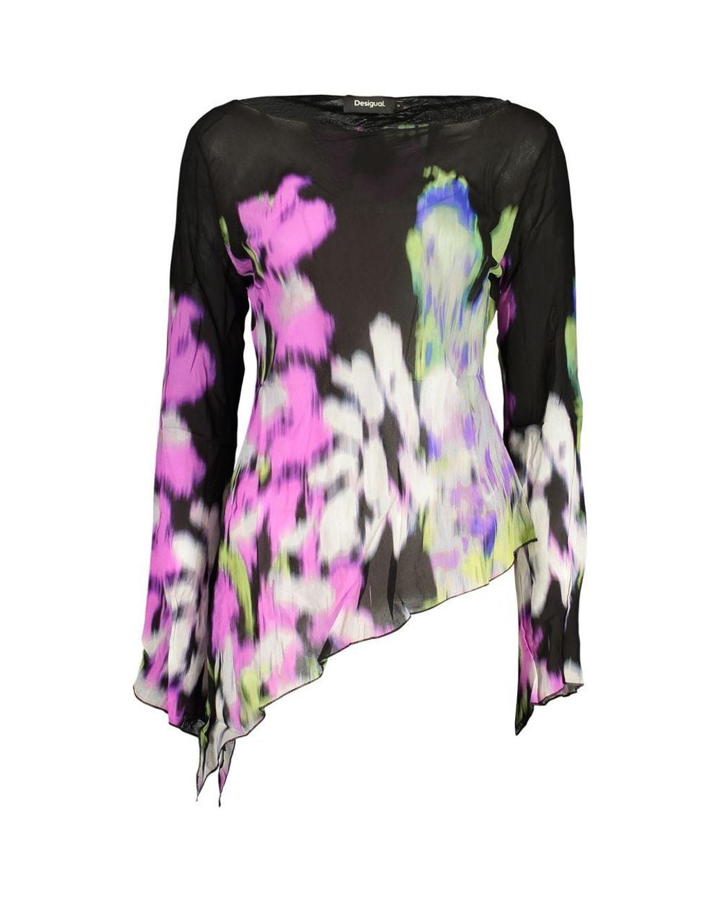 Desigual Pink Black Viscose 's T