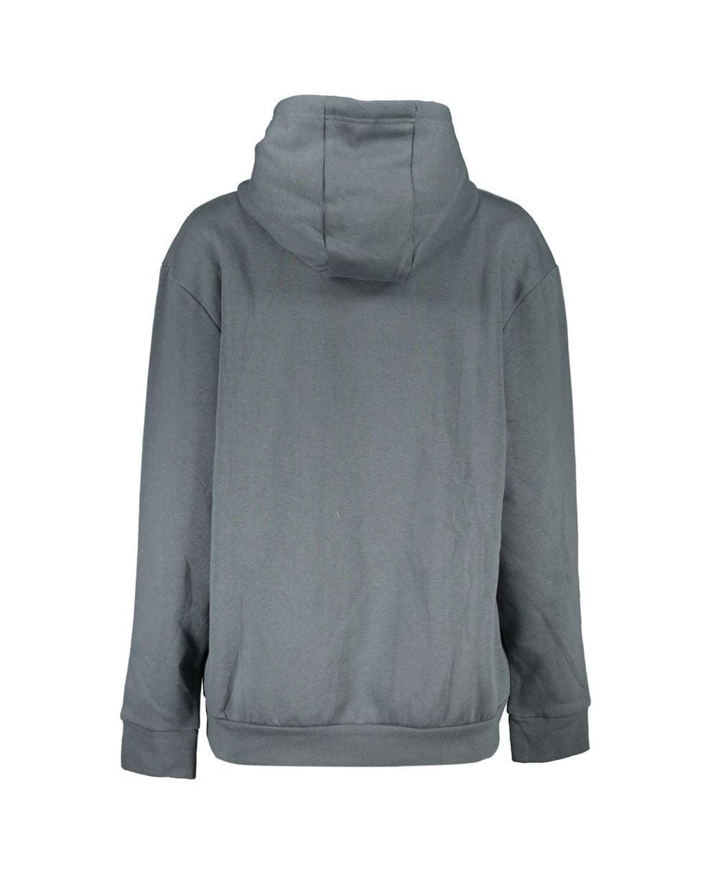 Roberto Cavalli Gray Sleek Fleece Hooded Sweatshirt