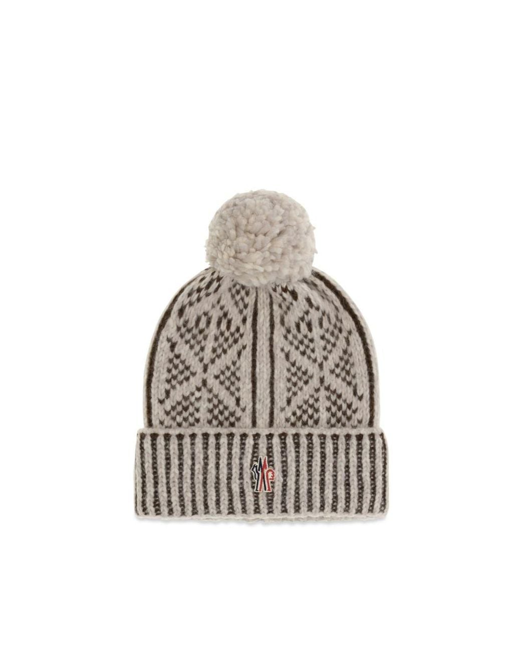 Moncler Gray Alpaca Vicugna Pacos Beanie for men