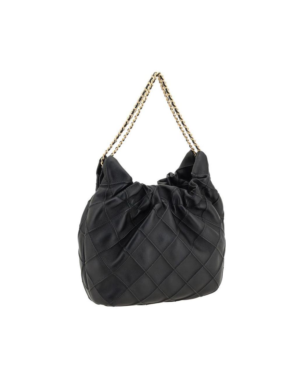 Tory Burch Black Lamb Ovis Aries Shoulder Bag