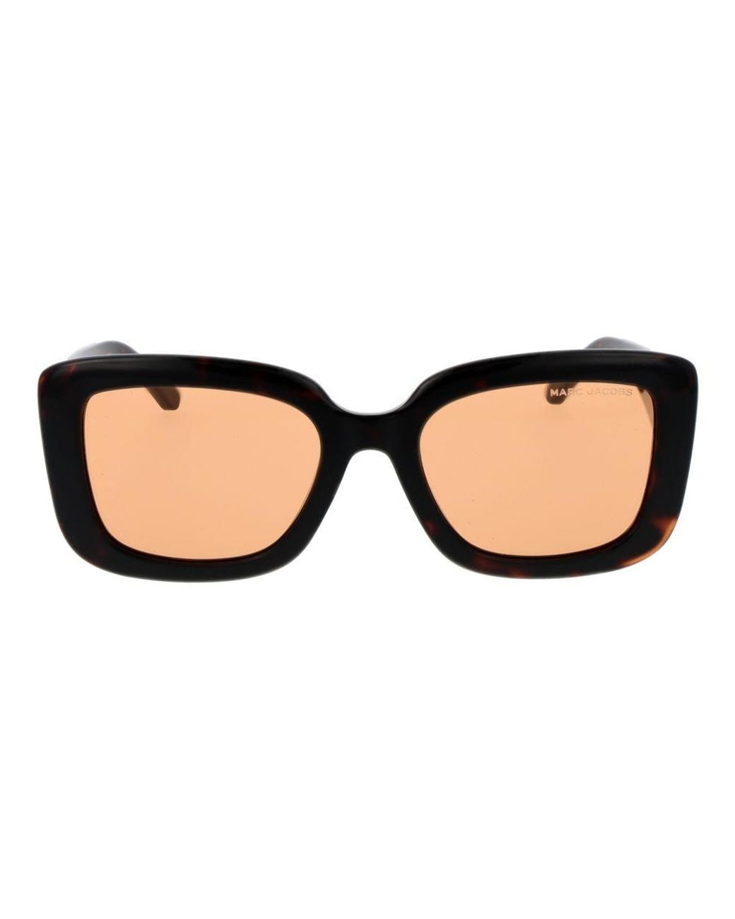 Marc Jacobs Black Brown Plastic Sunglasses