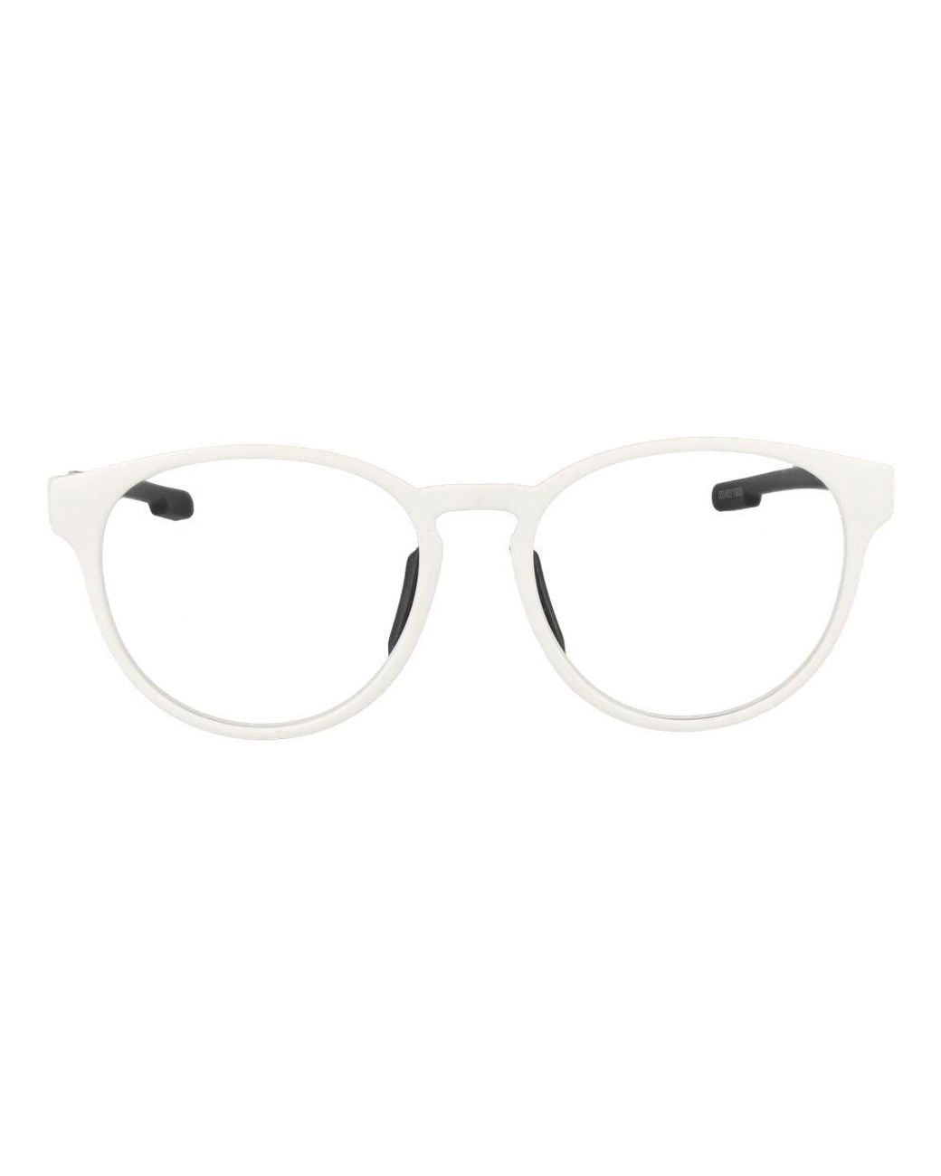 Adidas Metallic White Plastic Glasses (frames)