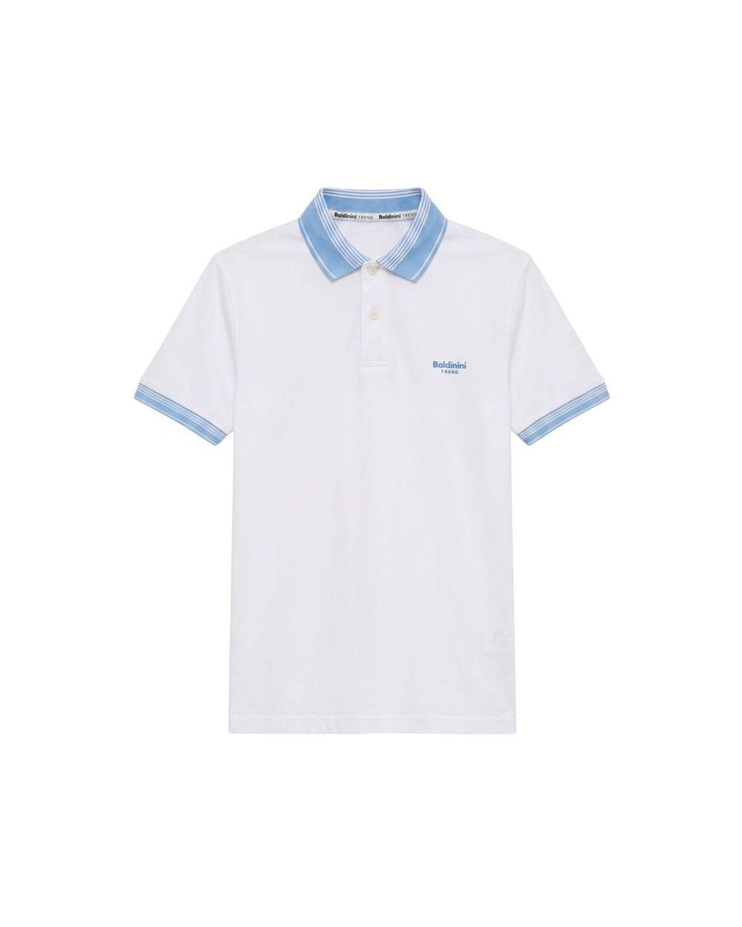 Baldinini White Cotton Men Polo for men