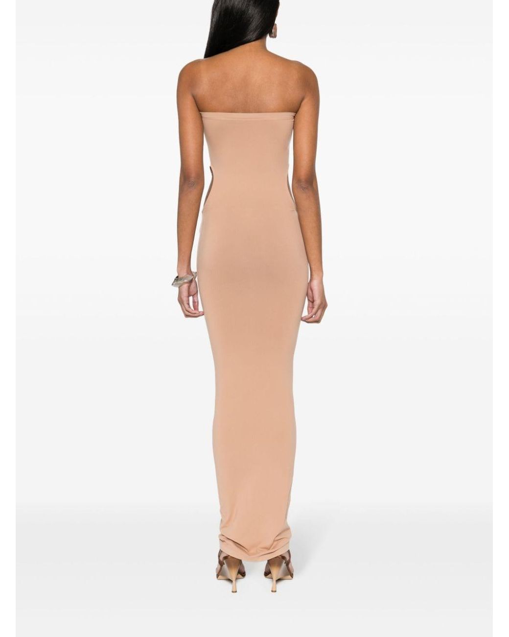 Wolford Natural Fatal Cut-Out Midi Dress