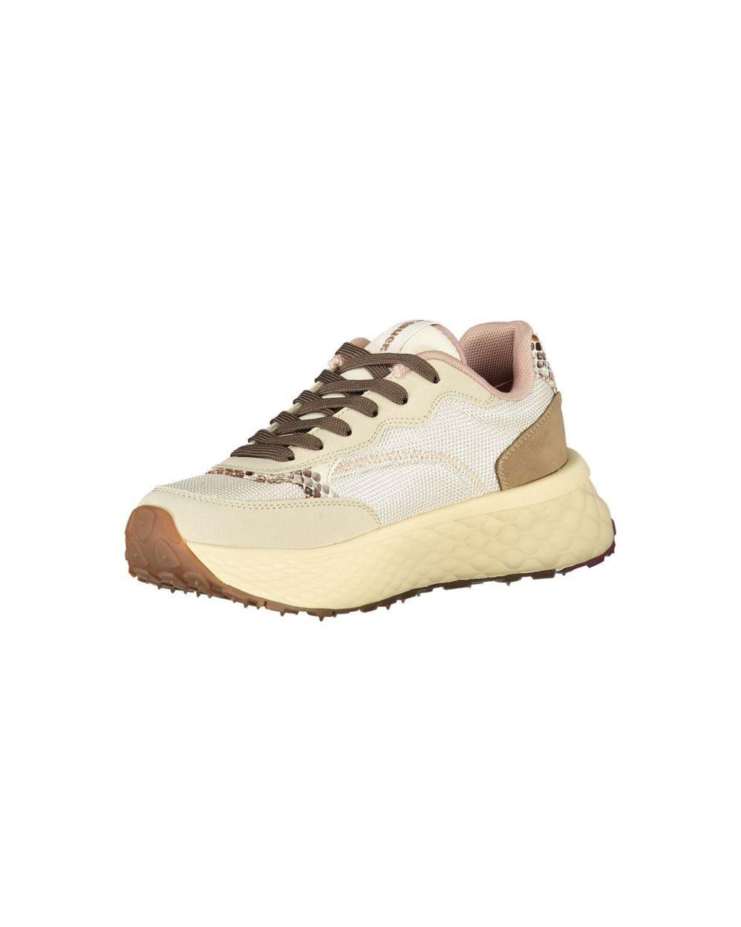 Blauer White Beige Leather Sneaker