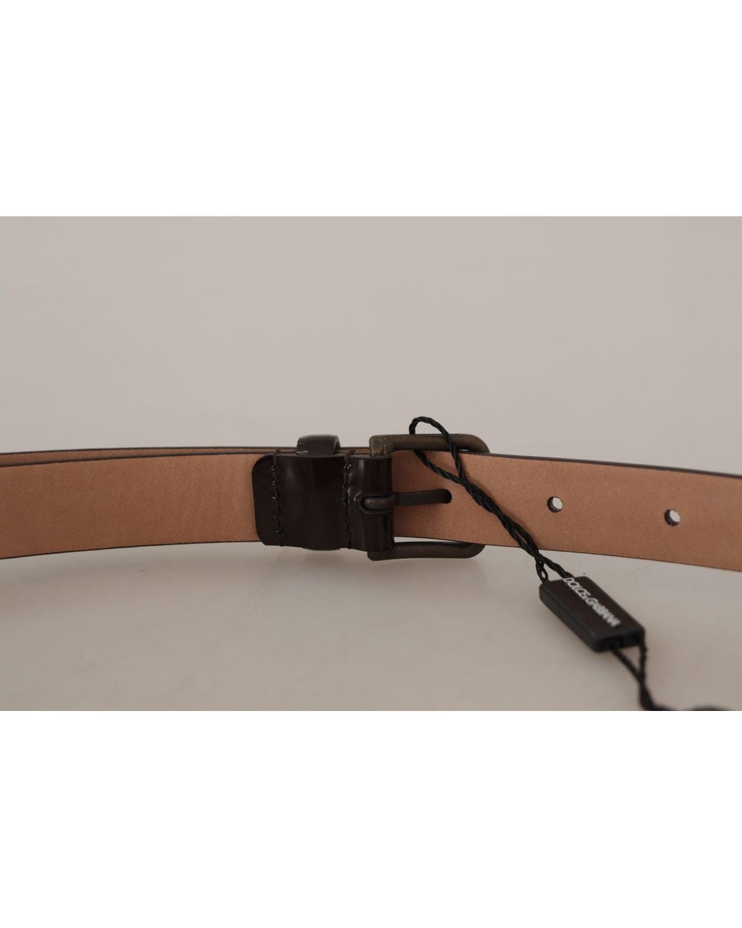 Dolce & Gabbana Black Elegant Leather Logo Buckle Belt