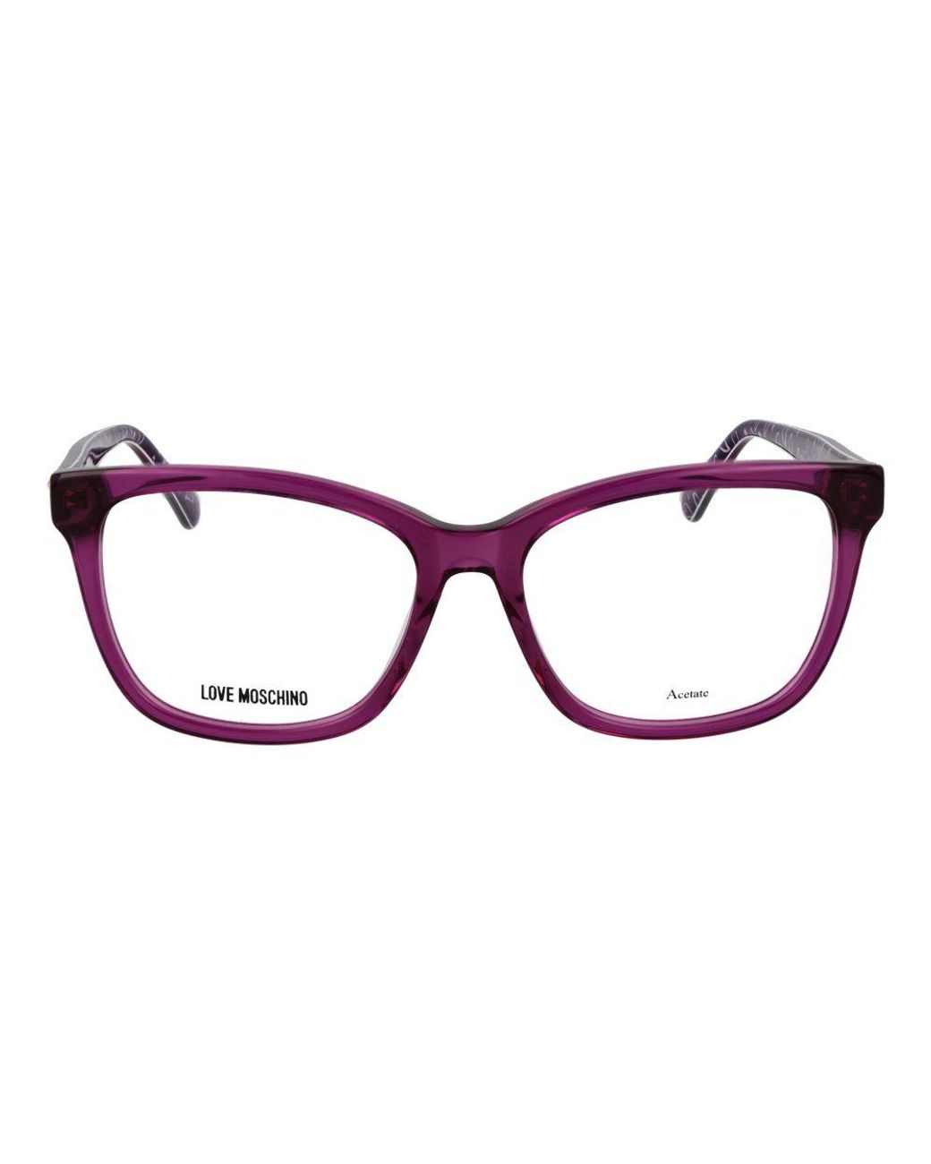 Love Moschino Multicolor Purple Acetate Glasses (frames)