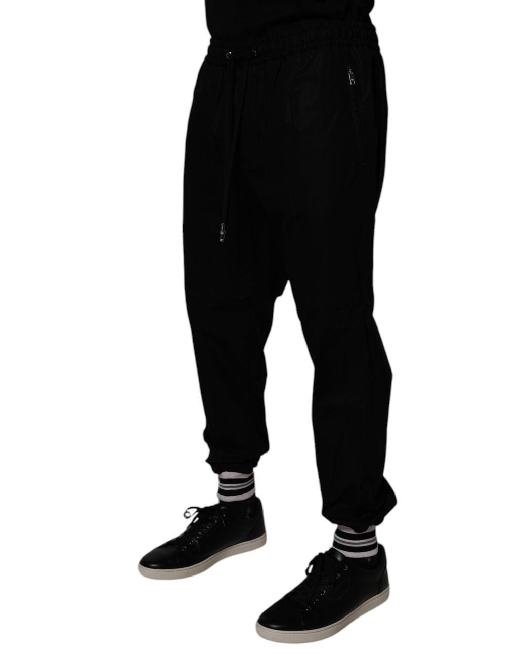 Dolce & Gabbana Black Casual Straightleg Pants for men