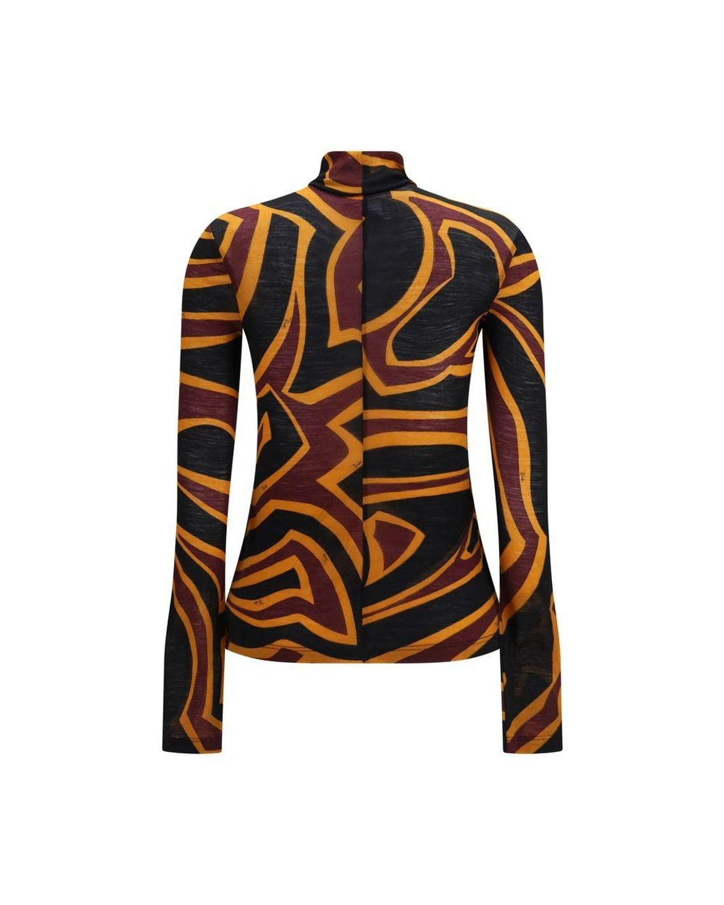 Emilio Pucci Brown Multicolor Wool Oves Aries Shirt