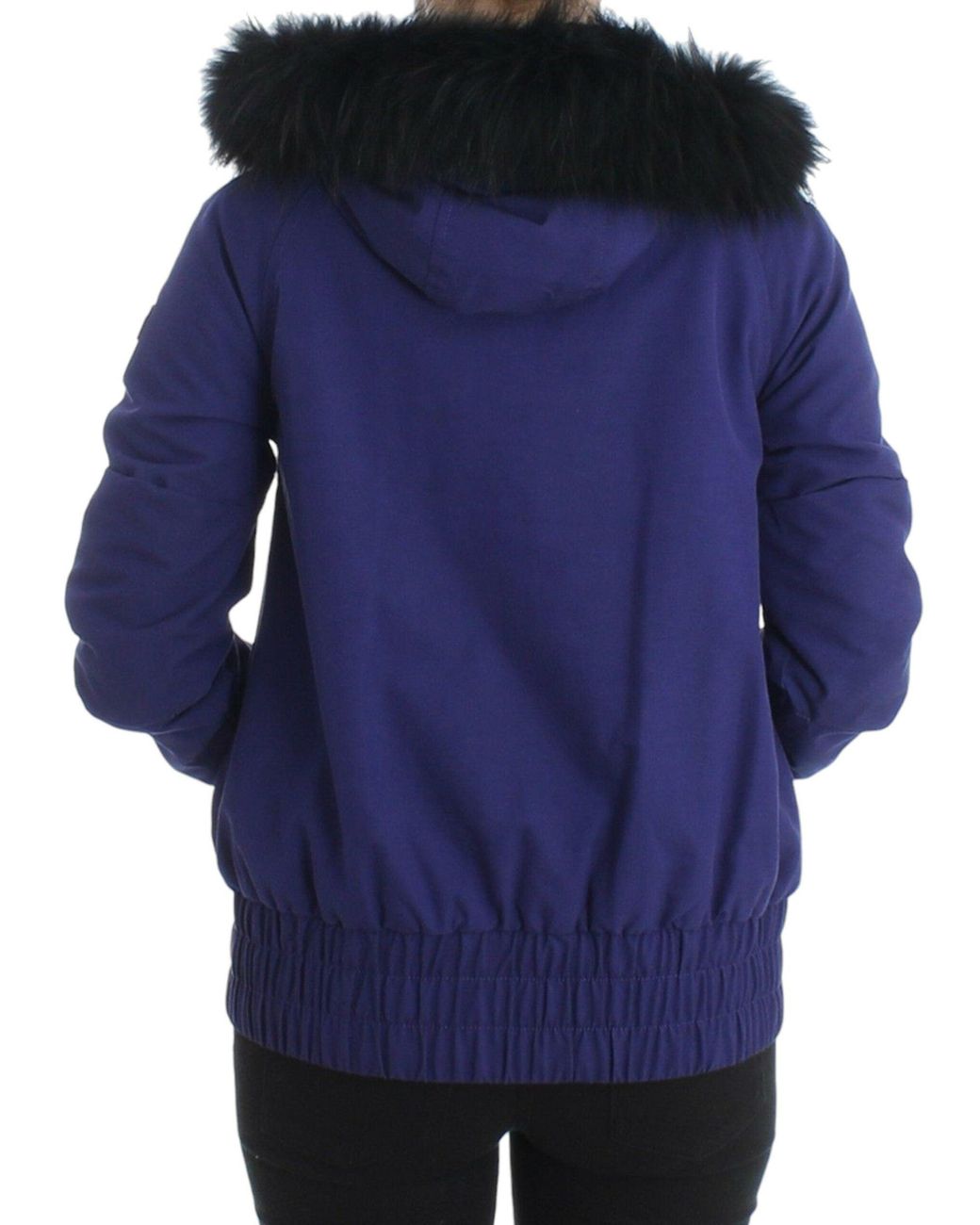 Gianfranco Ferré Blue Padded Jacket Hooded Short K