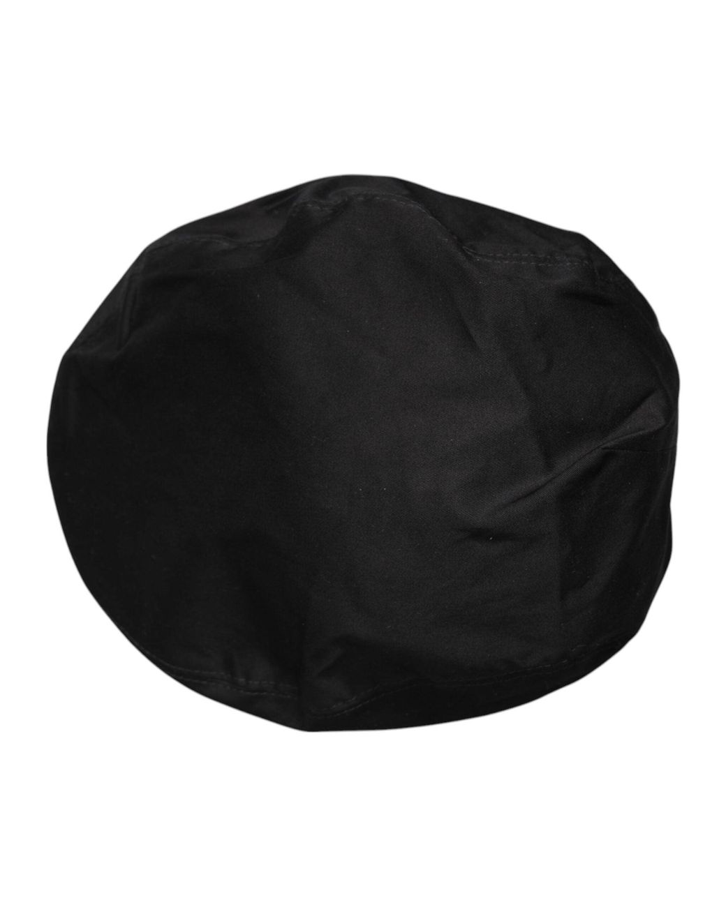 Dolce & Gabbana Black Cotton Newsboy Capello Cabbie Hat for men