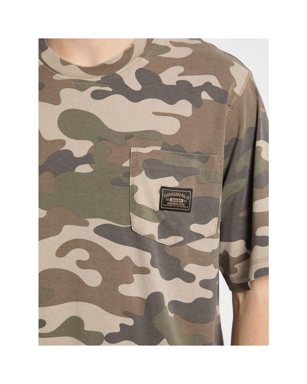 Guess Brown Cotton T-Shirt for men
