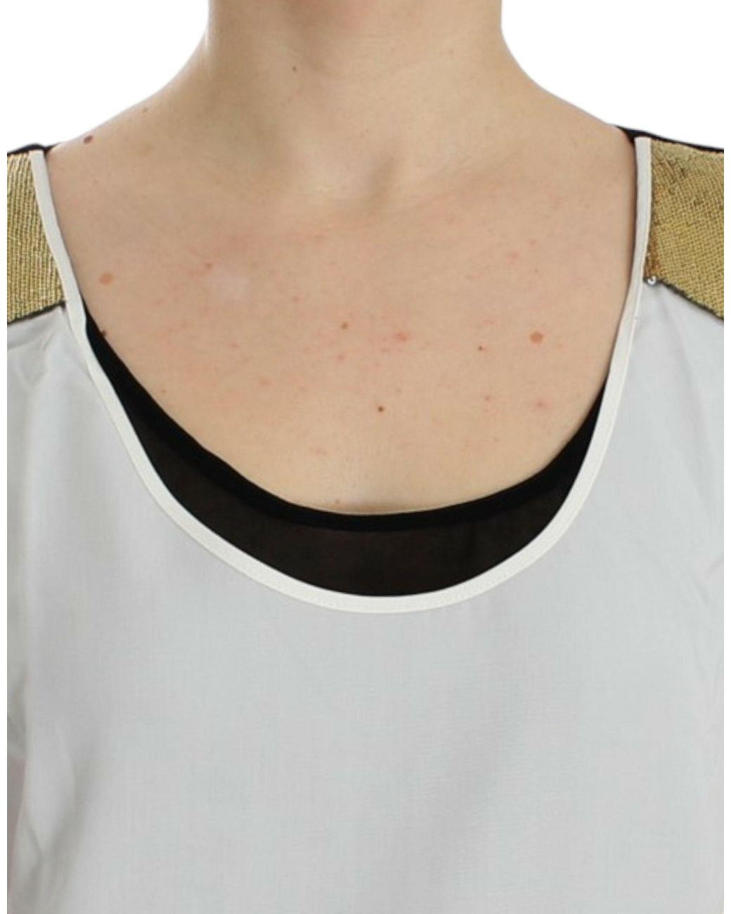CoSTUME NATIONAL Gray Sleeveless Tops