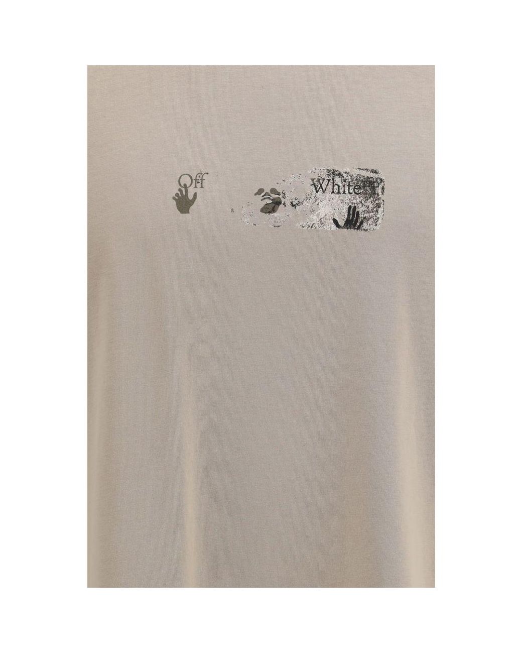 Off-White c/o Virgil Abloh Gray Beige Cotton Sportswear - L for men