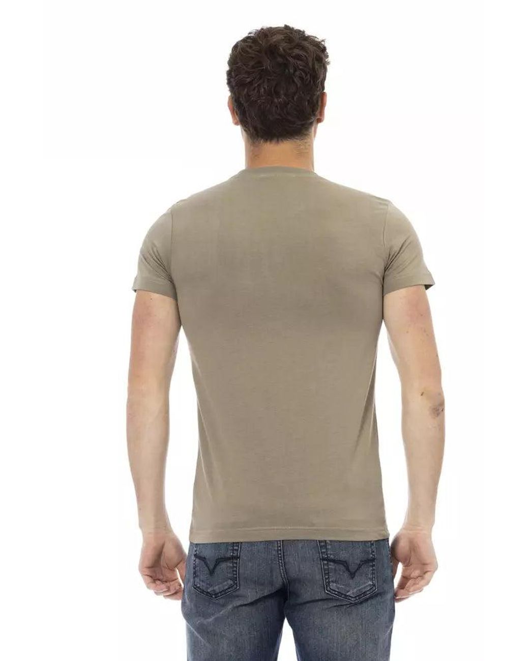 TRUSSARDI ACTION Green Cotton Men T for men