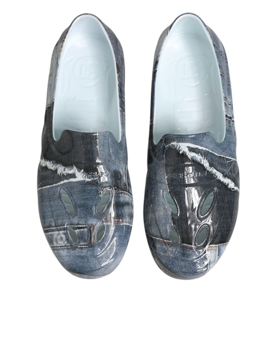 Dolce & Gabbana Gray Multicolor Rubber Men Low Top Sneakers Shoes for men