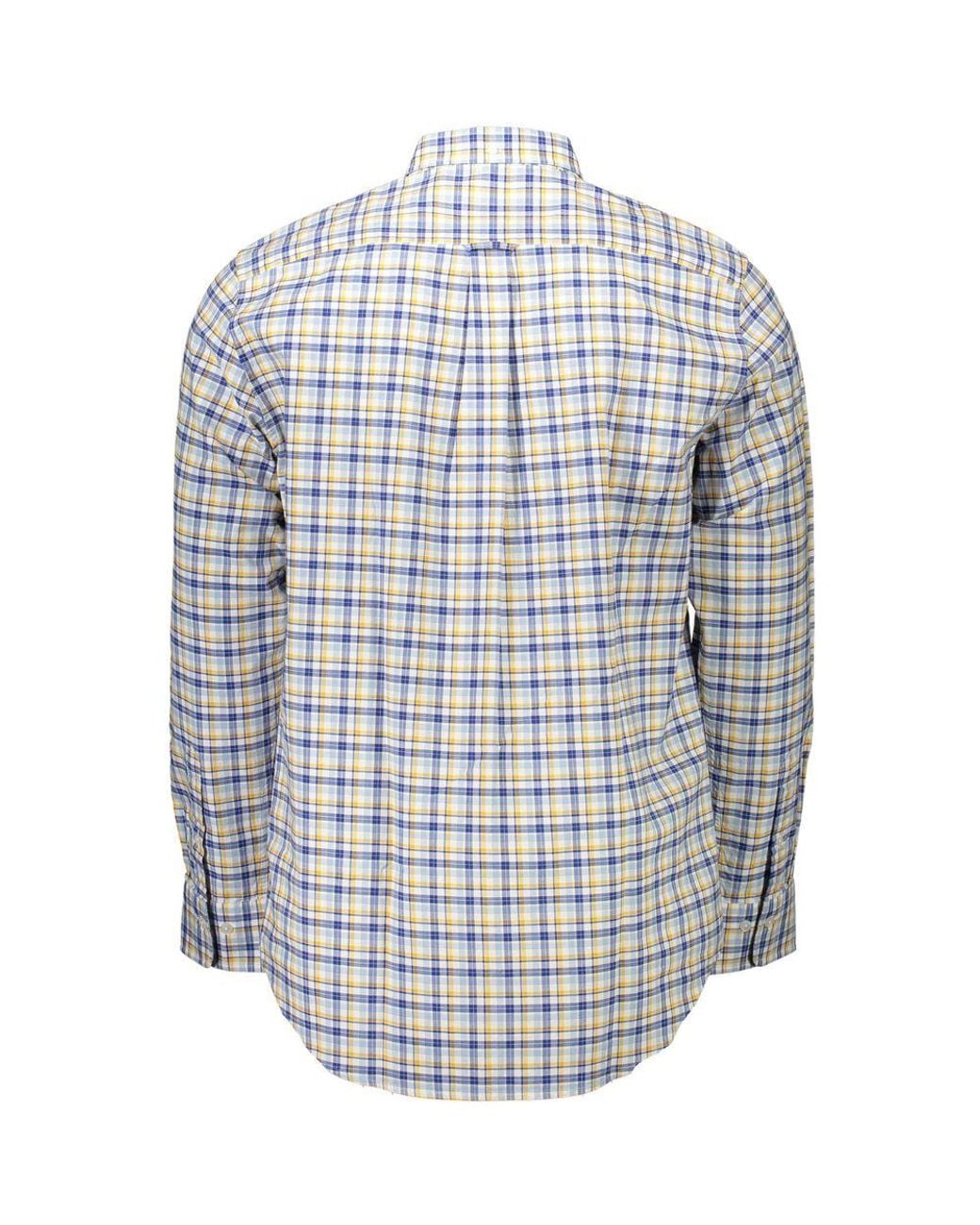 Gant Blue Cotton Shirt for men