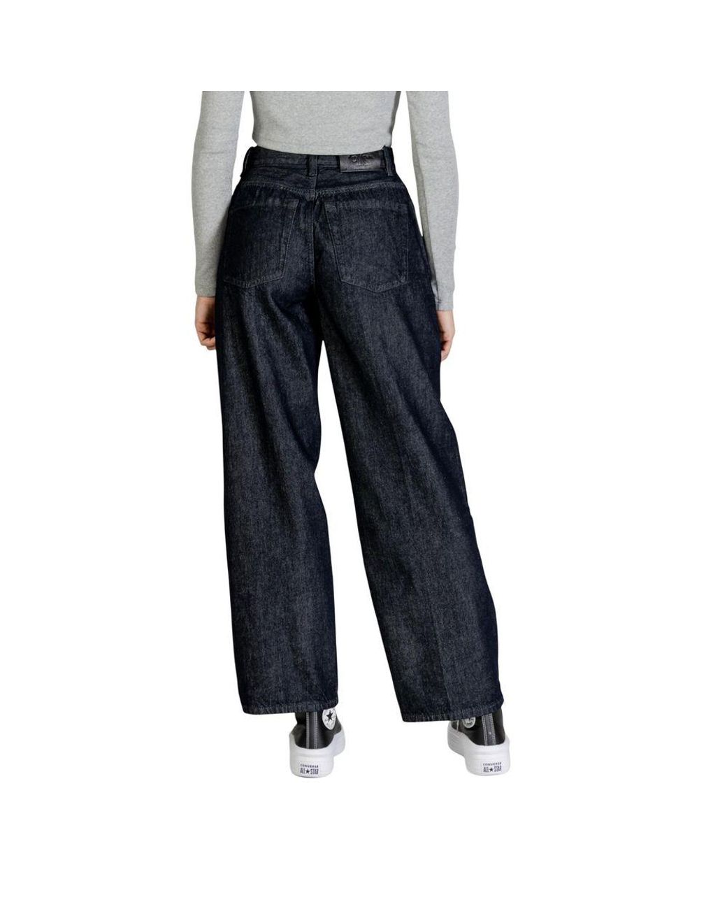 Calvin Klein Blue Cotton Bootcut Jeans