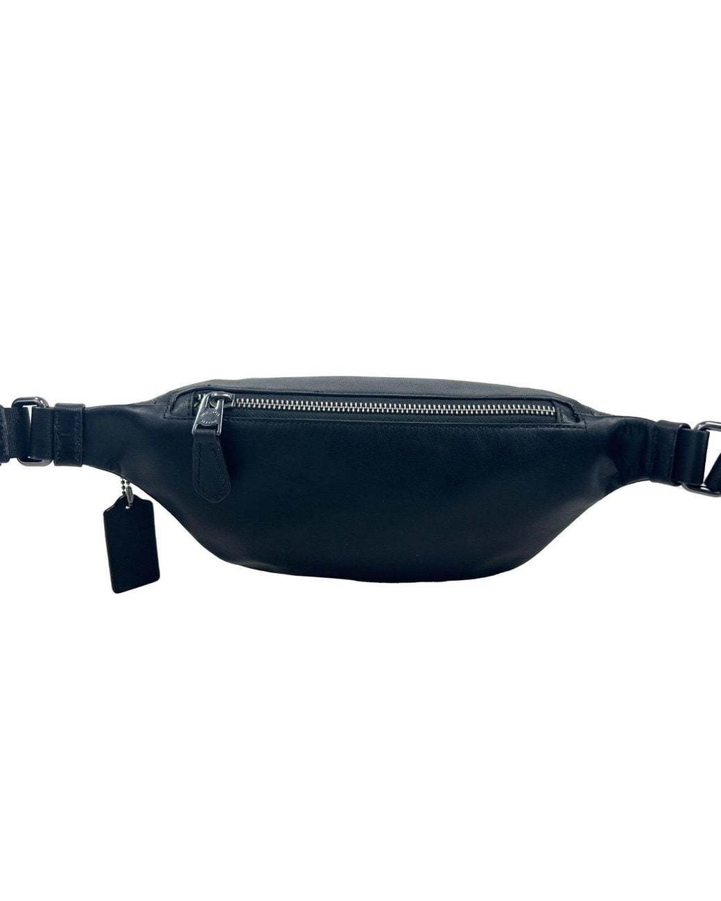 COACH Black Warren Mini Signature Fanny Belt Bag