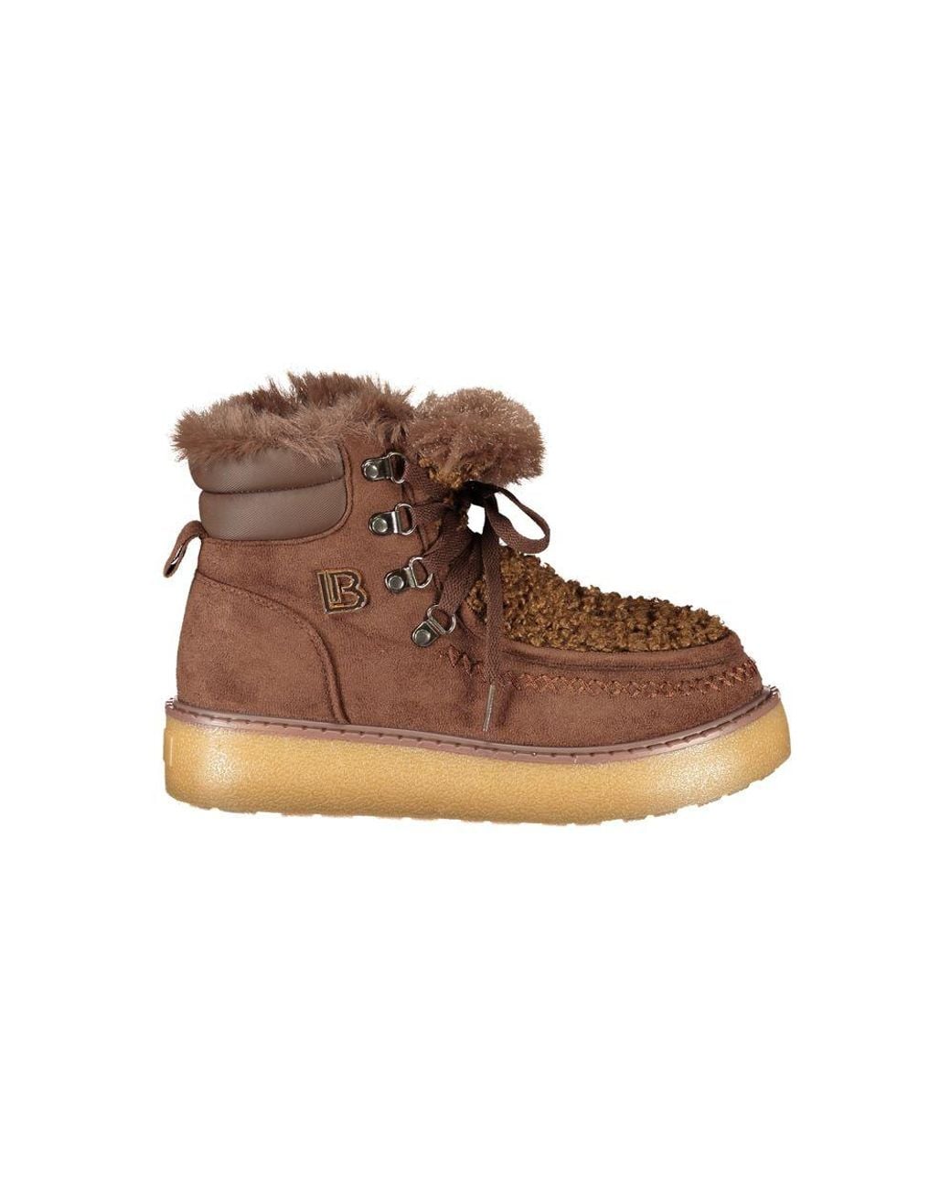 Laura Biagiotti Brown Polyurethane S Boot