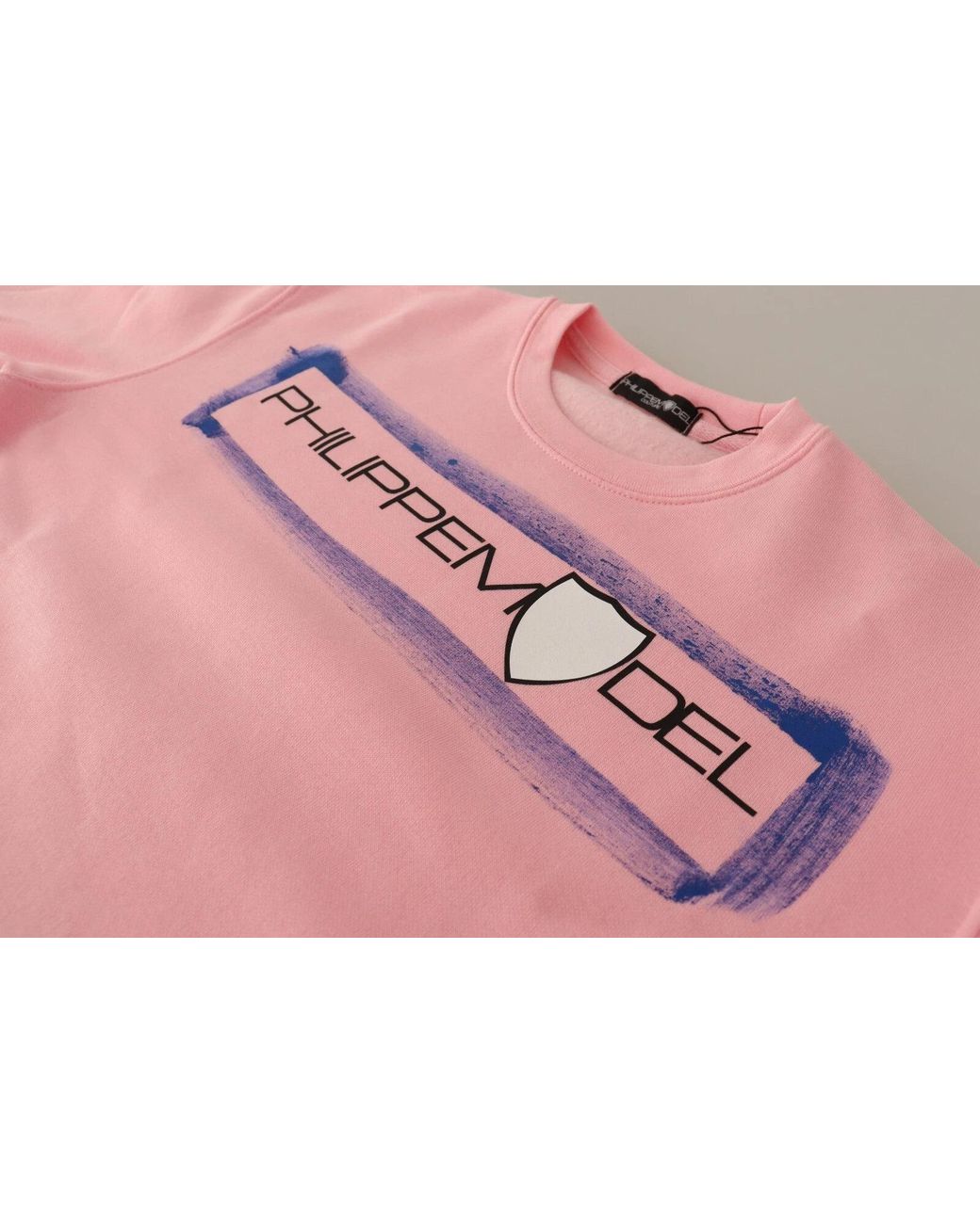 Philippe Model Pink Printed Long Sleeves Pullover Sweater