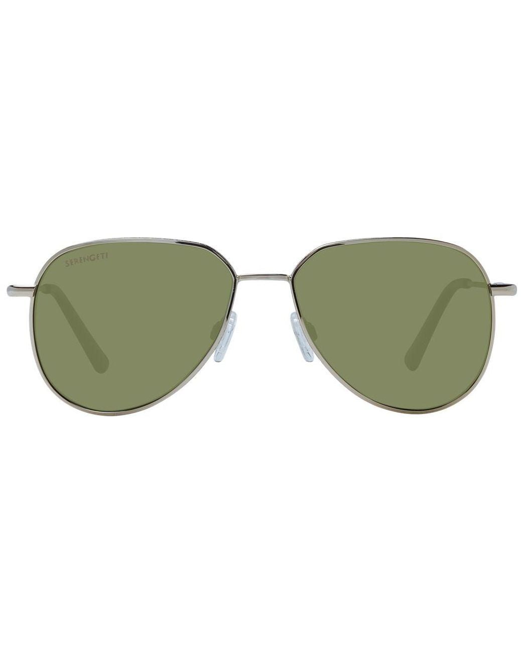 Serengeti Green Gold Metal Sunglasses