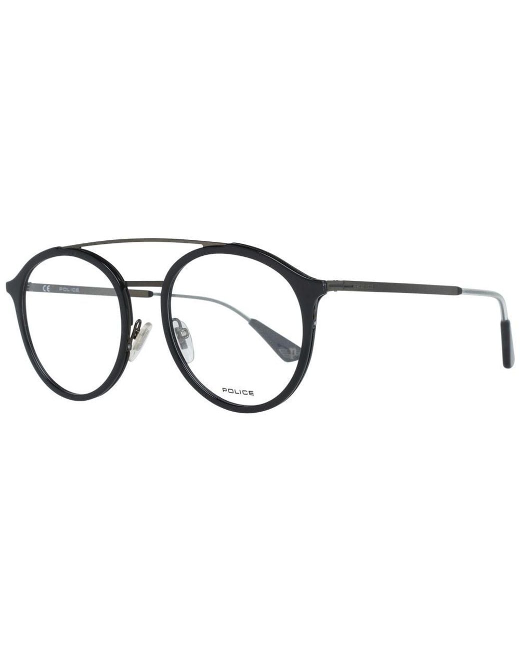 Police Black Metal & Plastic Glasses (frames) for men