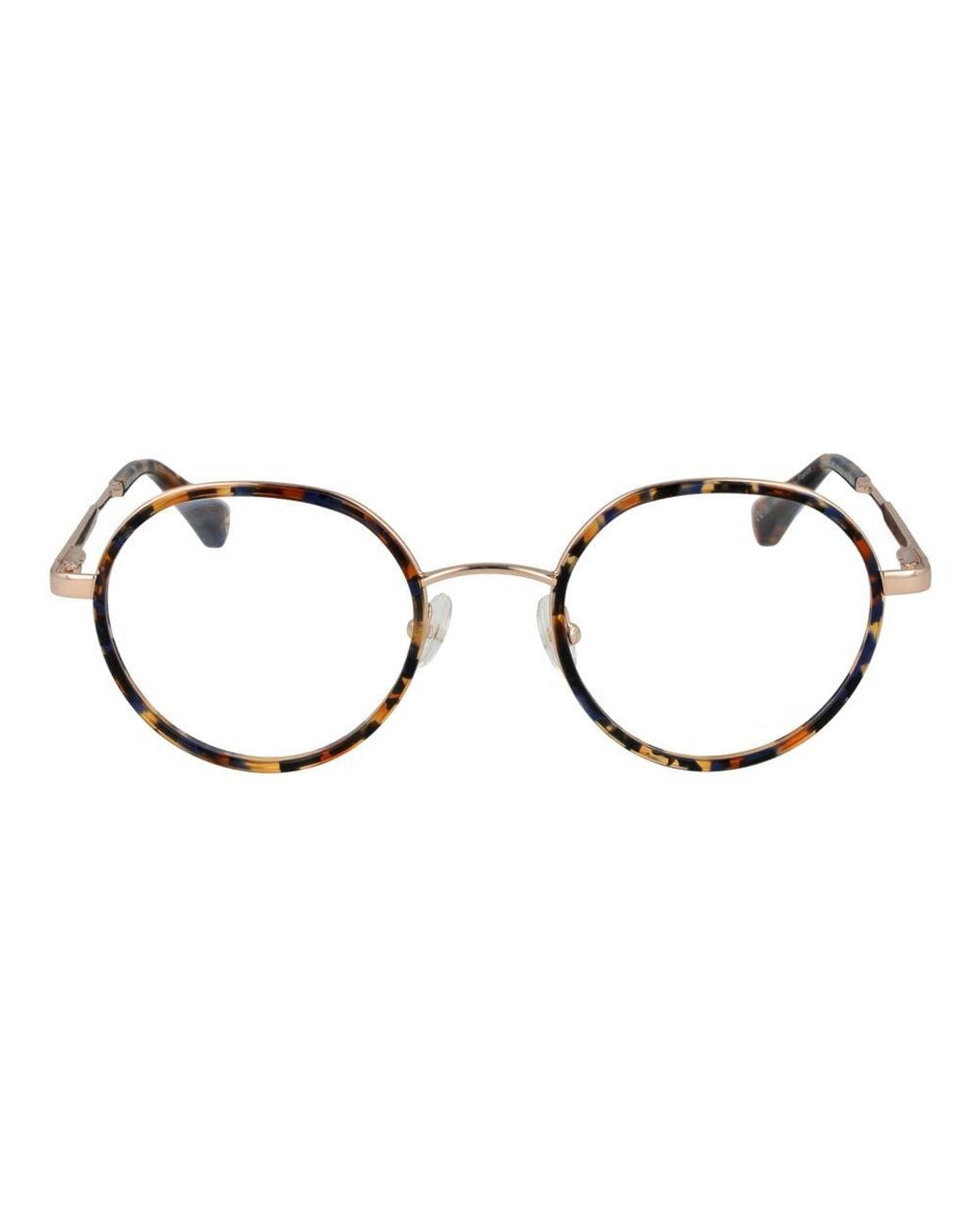 Christian Lacroix Metallic Gold Metal & Plastic Glasses (frames)