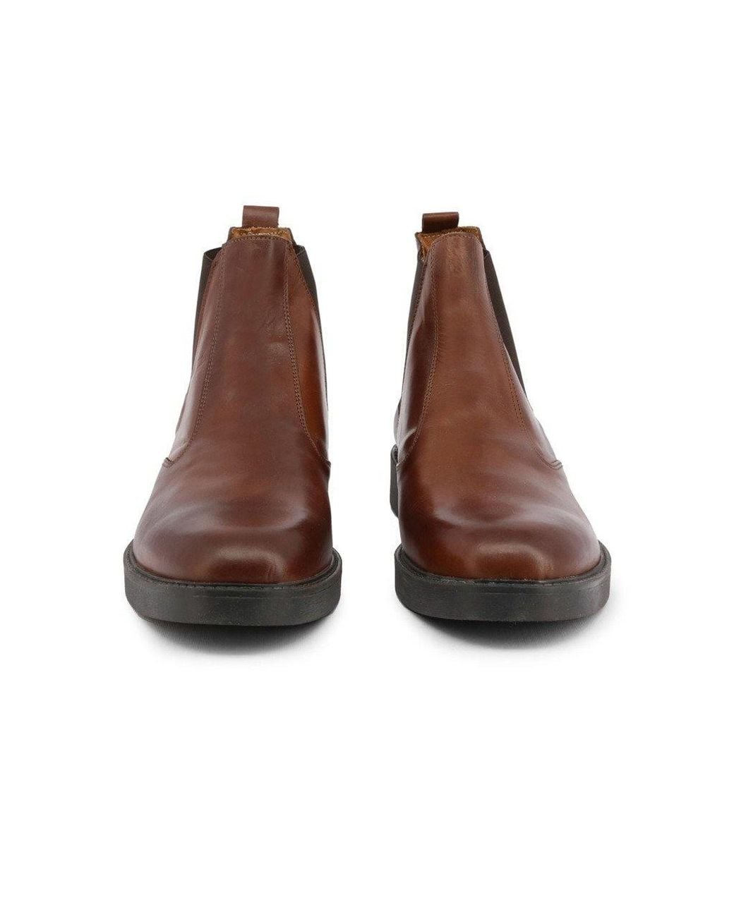 DUCA DI MORRONE Brown Men Cosovaro Crust Leather Ankle Boots for men