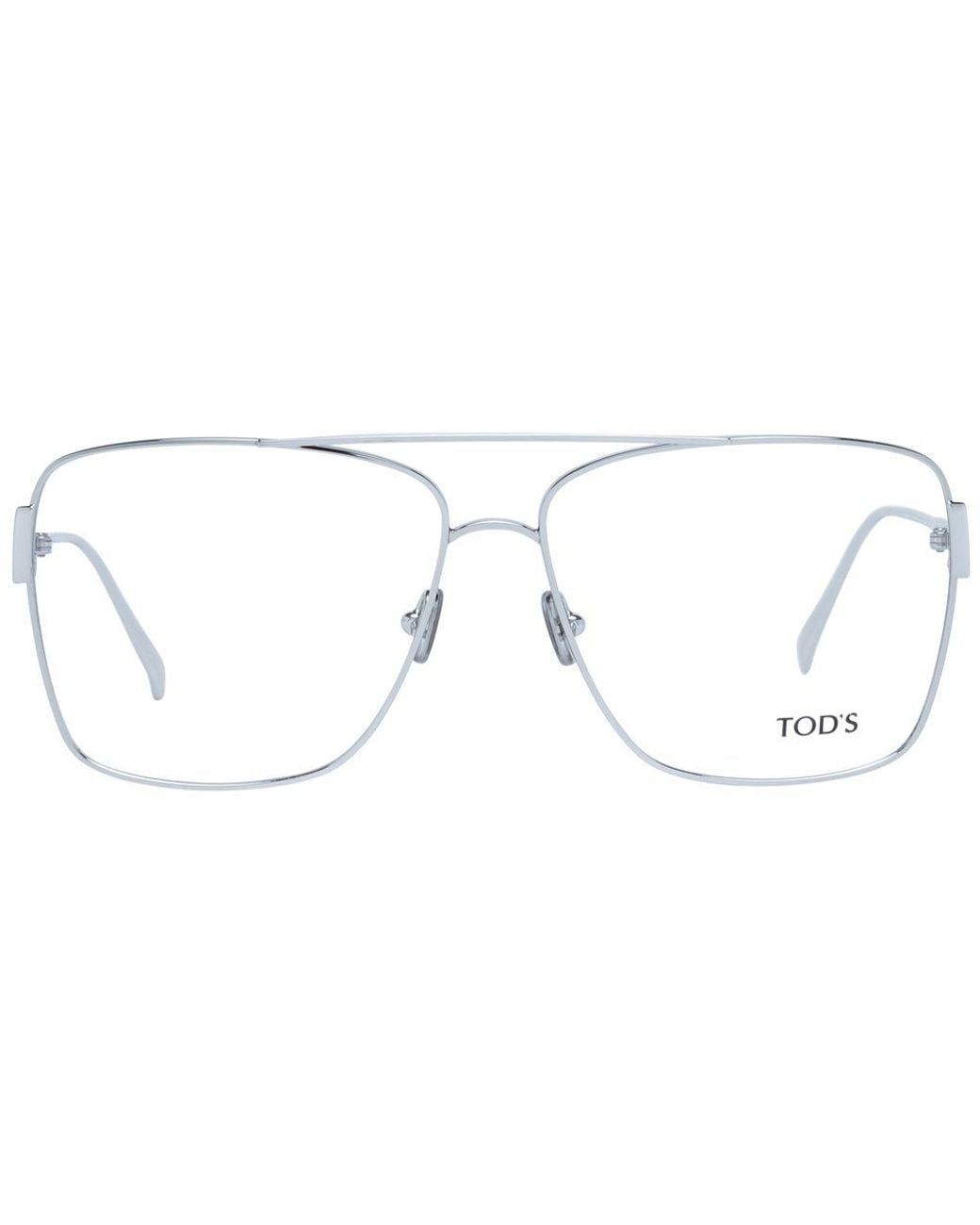 Tod's Metallic Silver Optical Frames