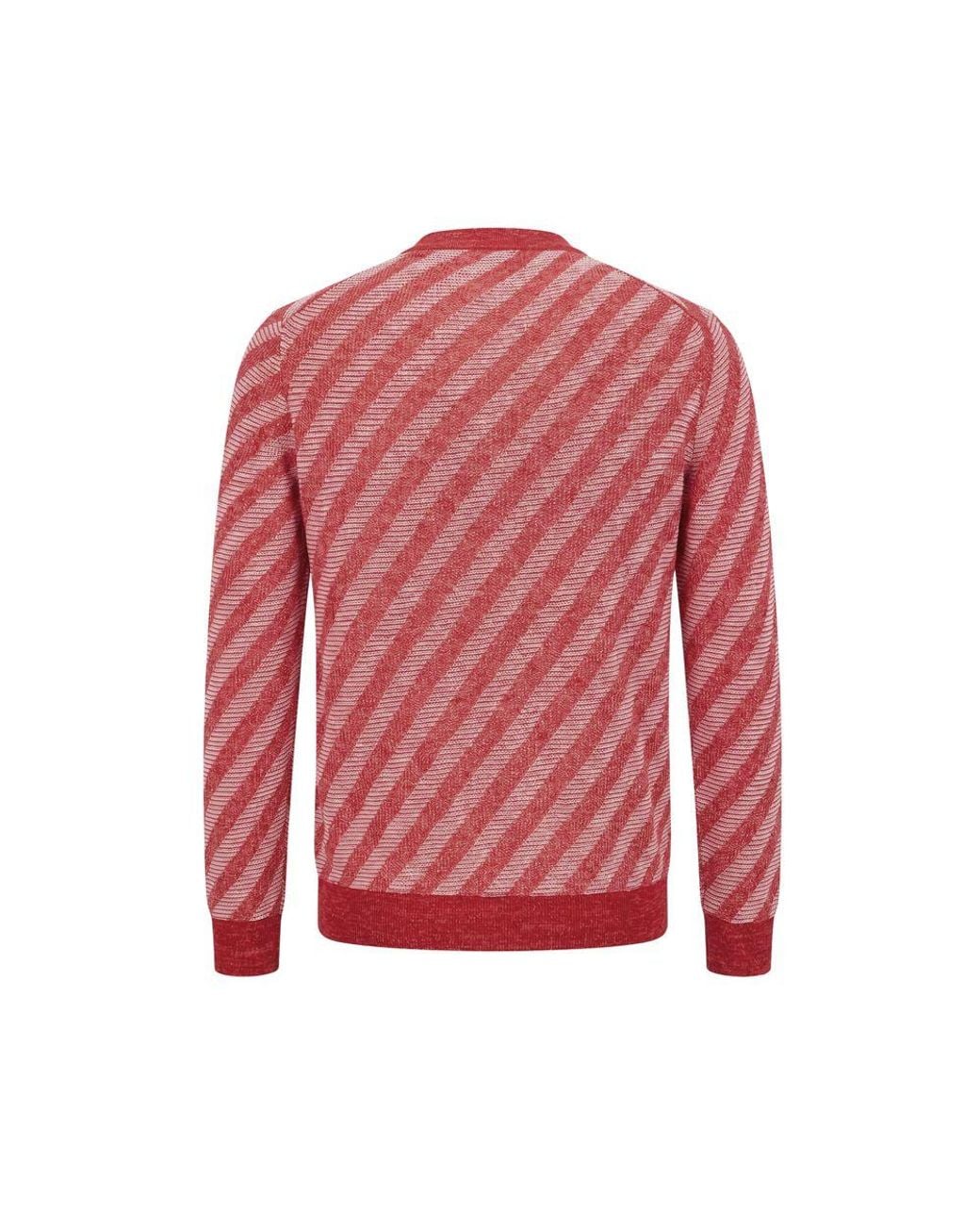 Malo Pink Red Linen Men Cardigan for men