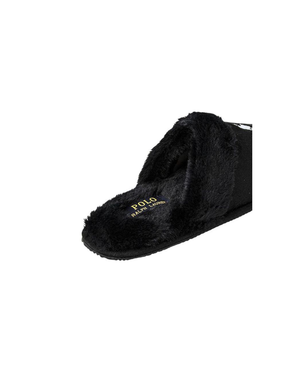 Ralph Lauren Black Polyester Slippers