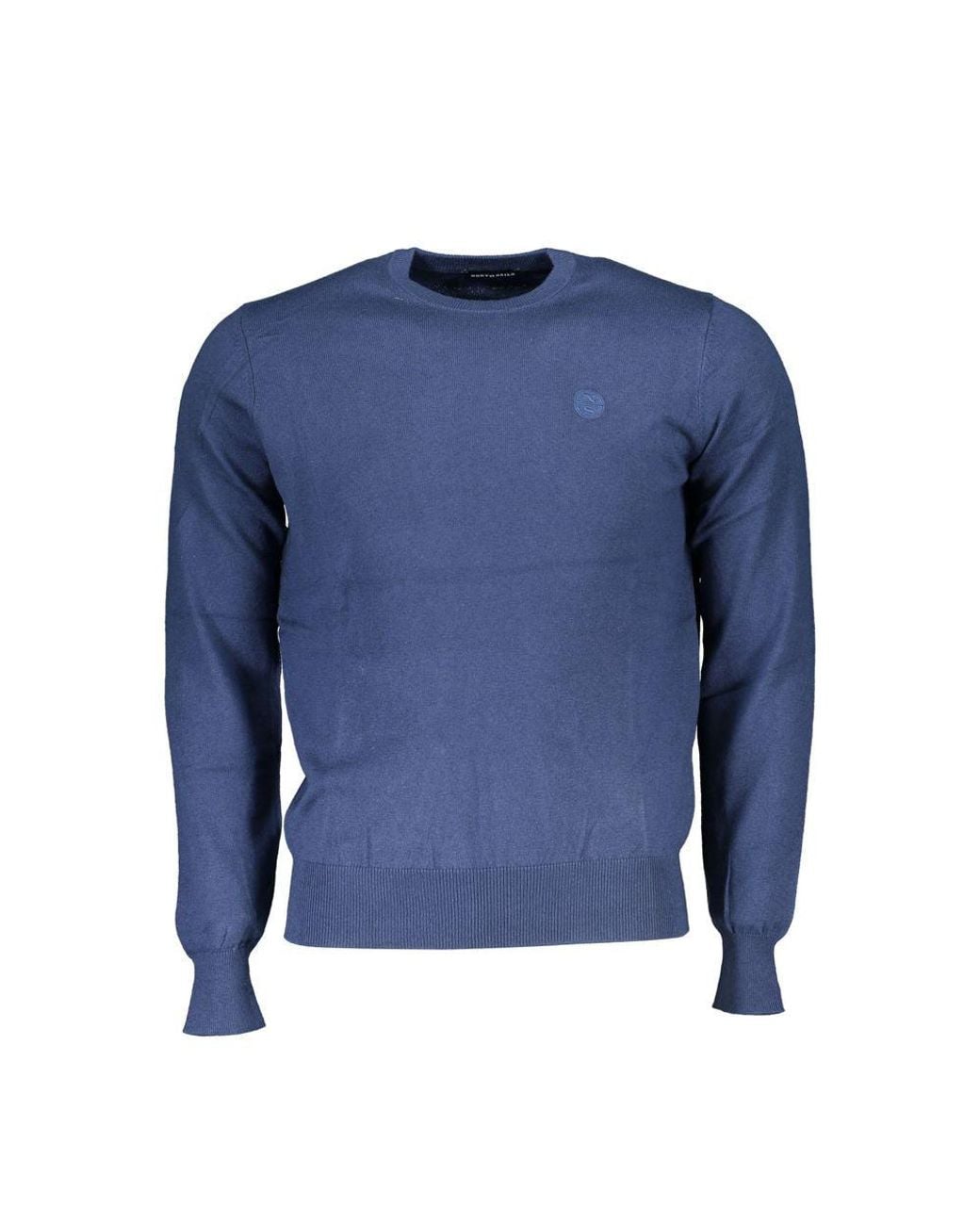 North Sails Blue Fabric Sweater for men