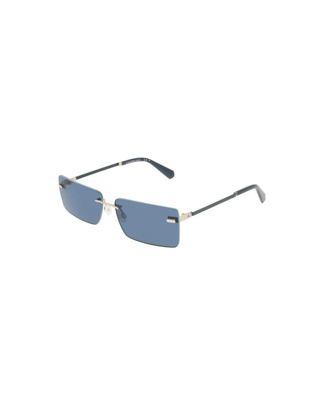 Calvin Klein Blue Azzurro Metal Sunglass
