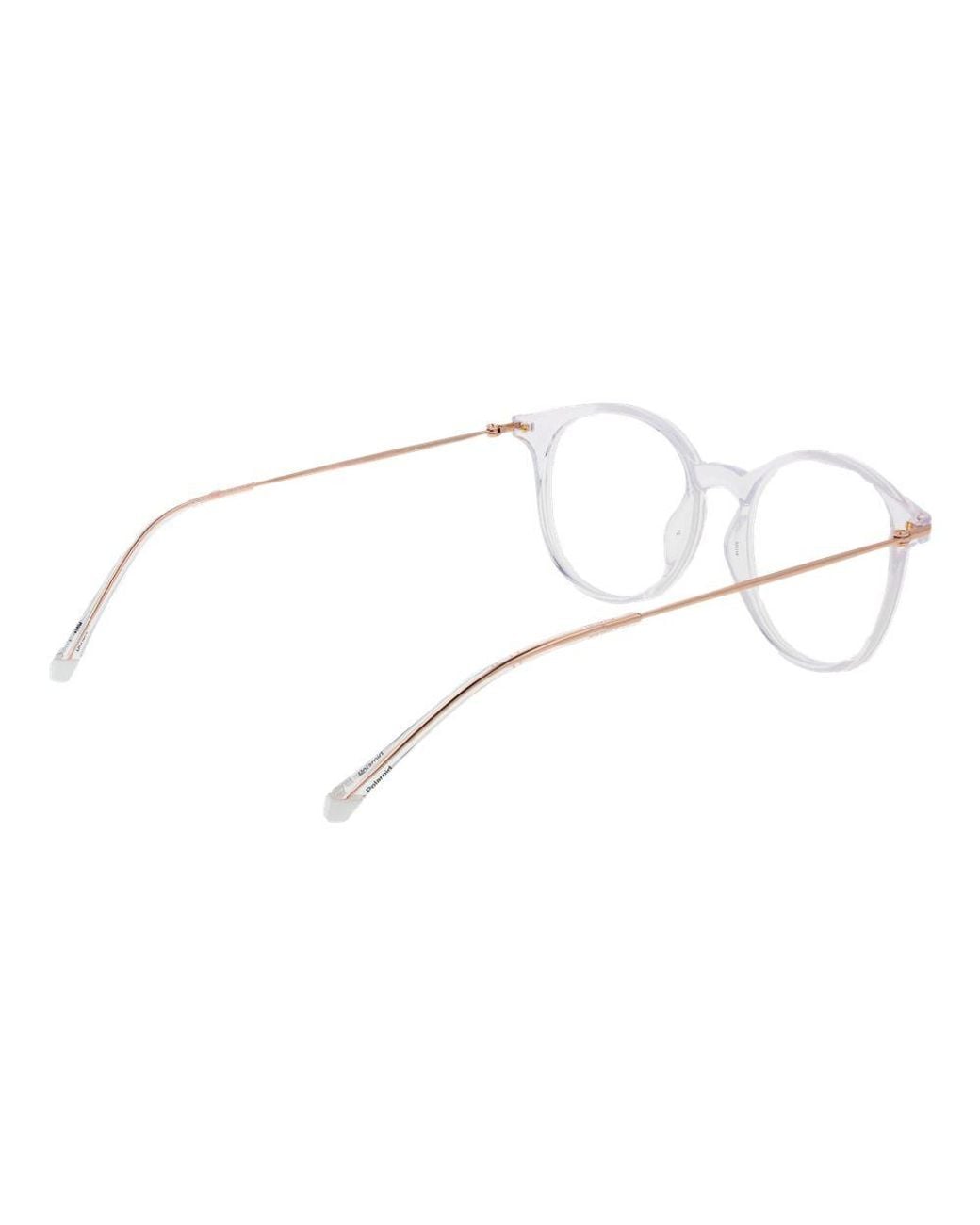 Polaroid Metallic White Polyamide Glasses (frames)