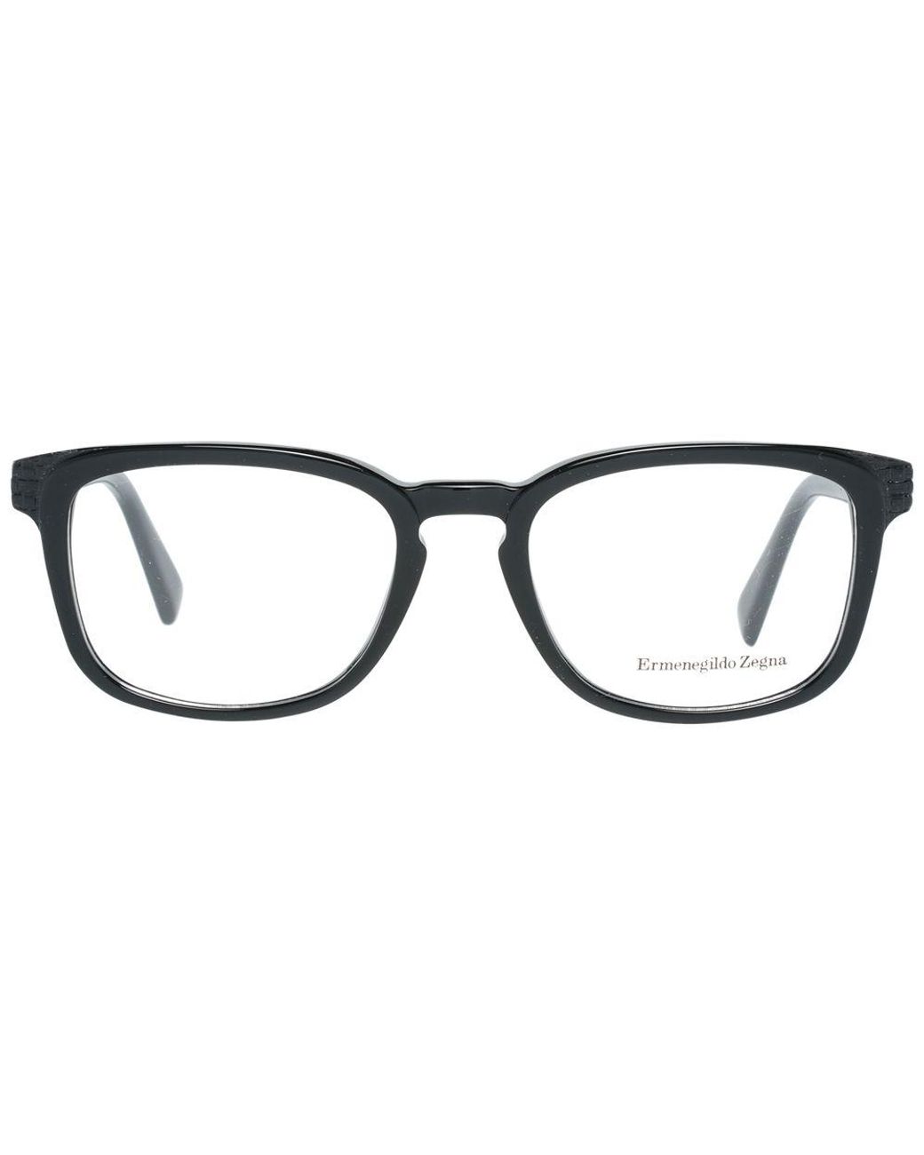 Zegna Black Full Rim Optical Frames for men