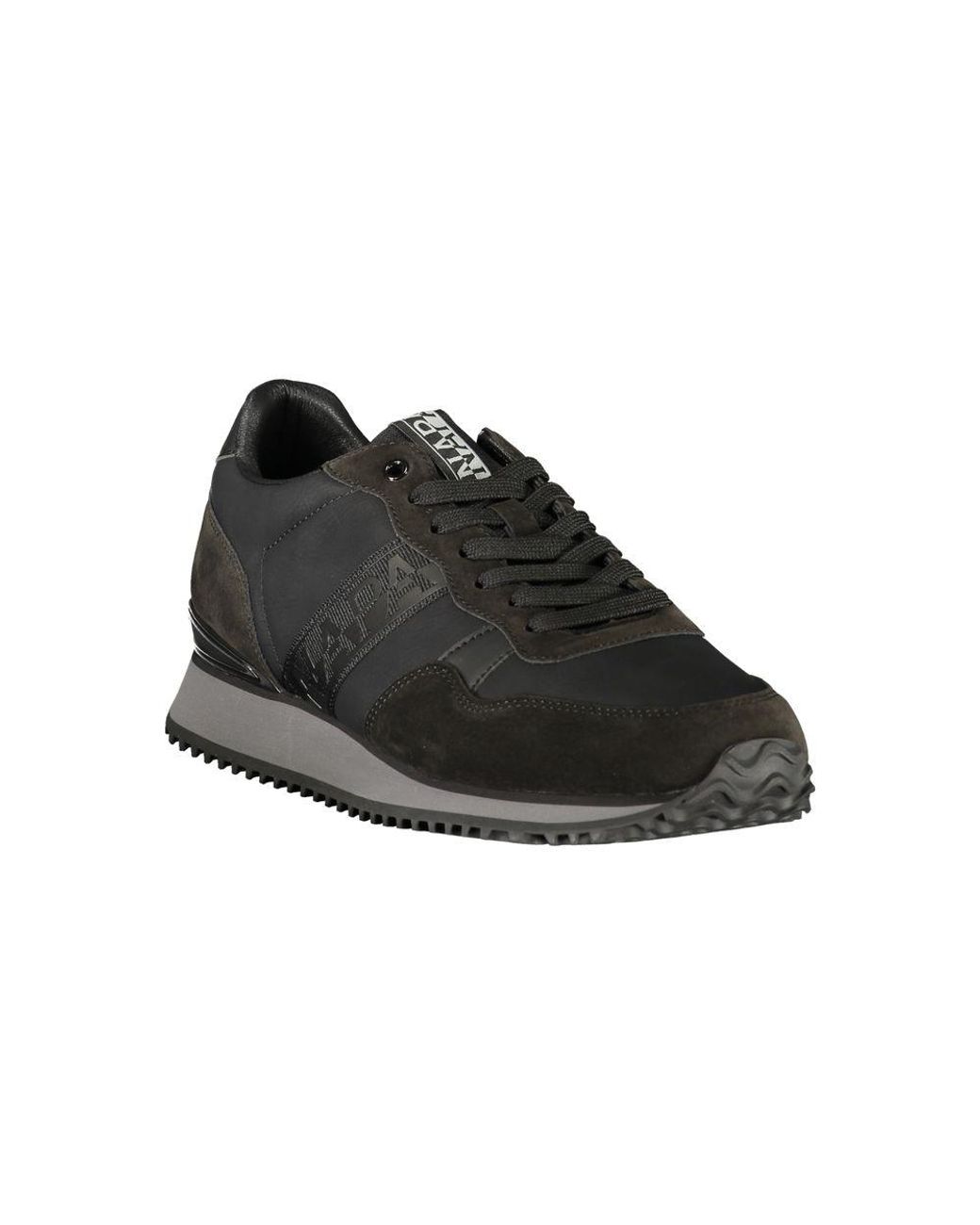 Napapijri Black Polyester Mens Sneaker for men