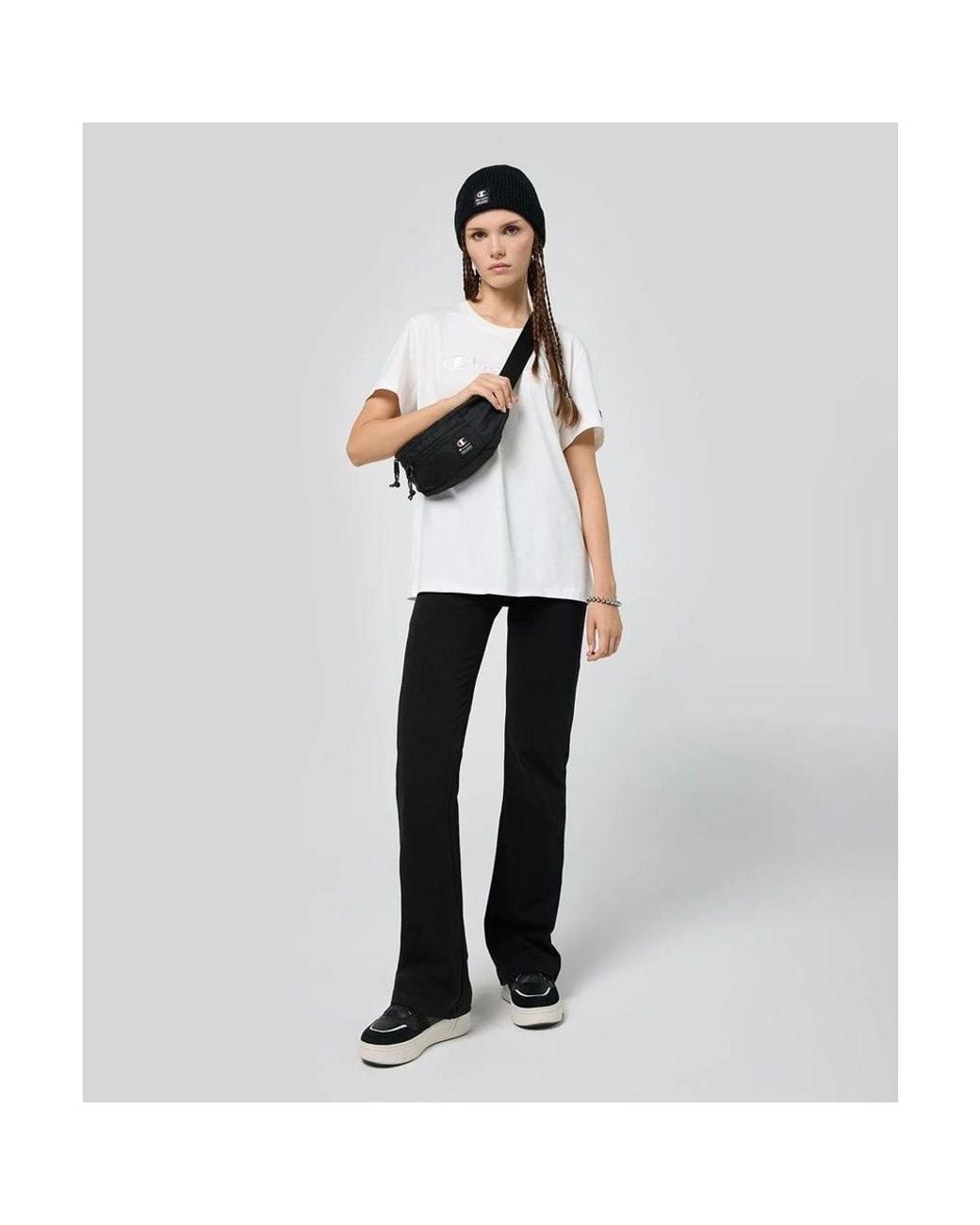 Champion White Beige Cotton T