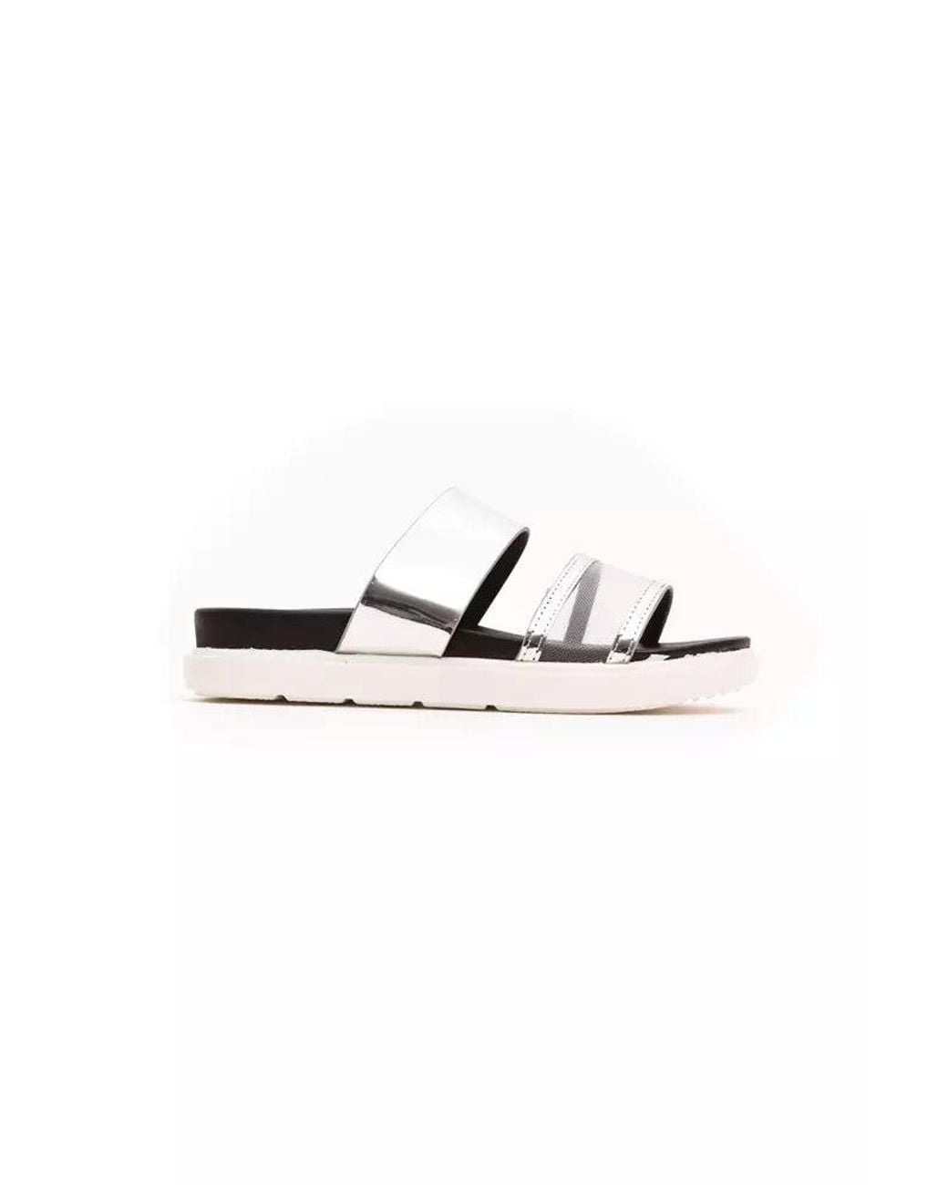 Péché Originel Metallic Silver Polyethylene Sandal