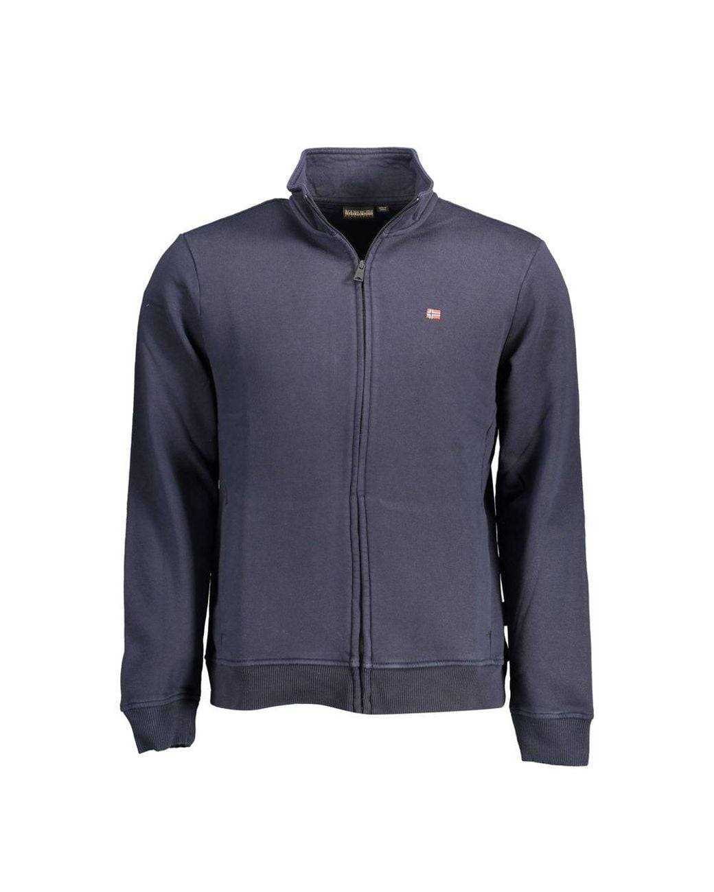 Napapijri Blue Cotton Sweater for men
