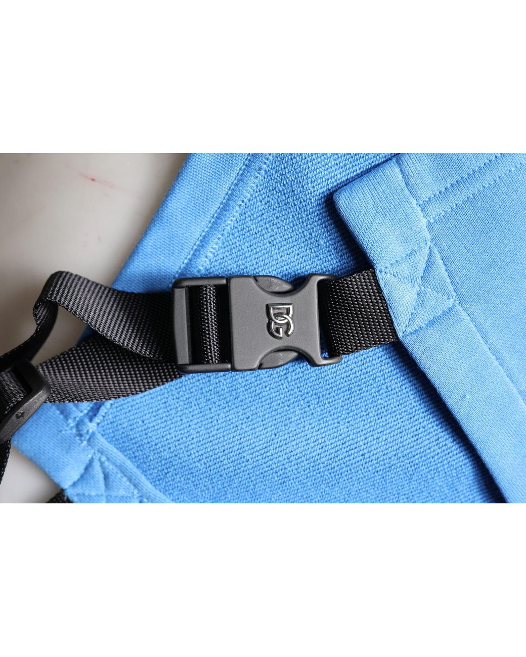 Dolce & Gabbana Blue Cotton Hooded Men Sportswear Vest Sweater for men